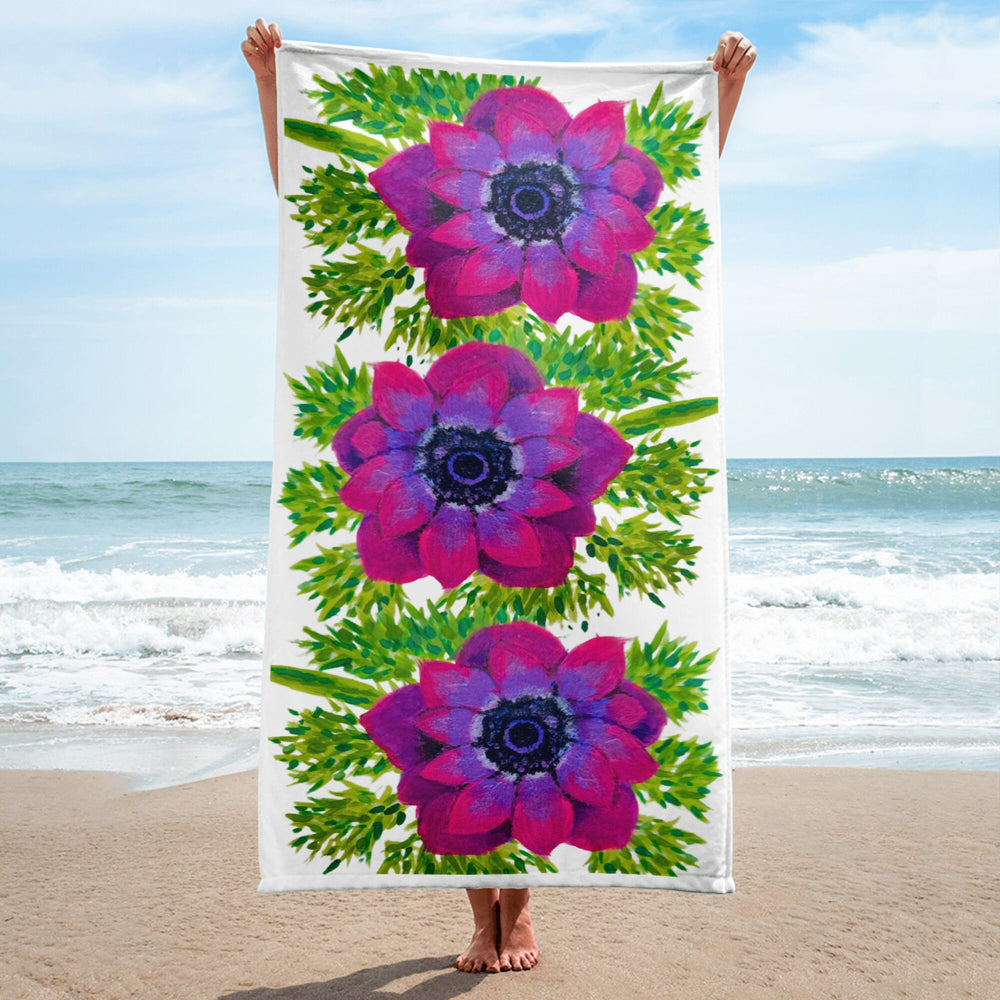 Pink floral beach towels,fall towels,housewares,decor,botanical towels,kids bath towels,premium towels,guest towels,colorful towels