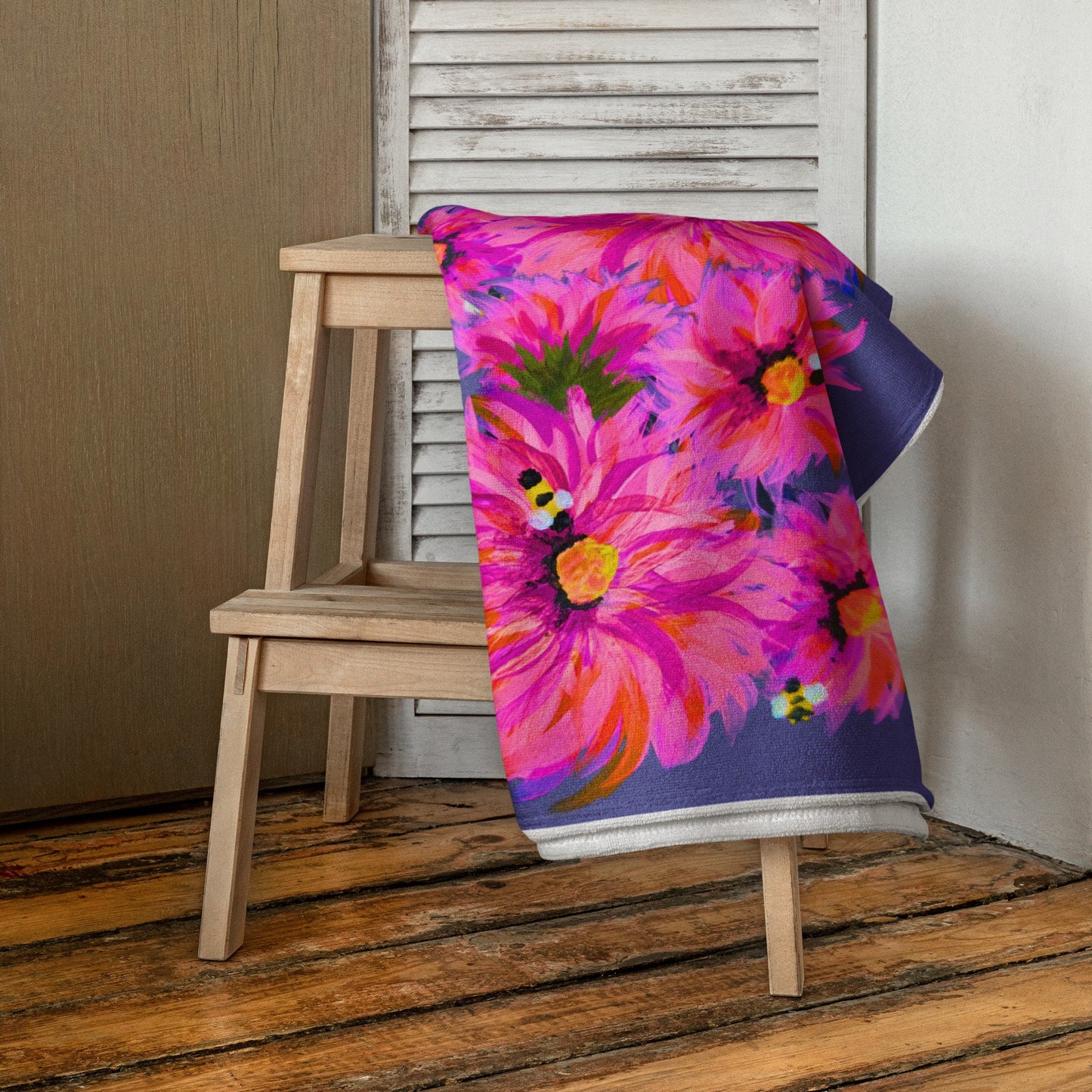 Fall floral bath towels,premium towels,botanical towels,housewares,decor,beach towels,kids bath towels,guest towels,nature lovers gift