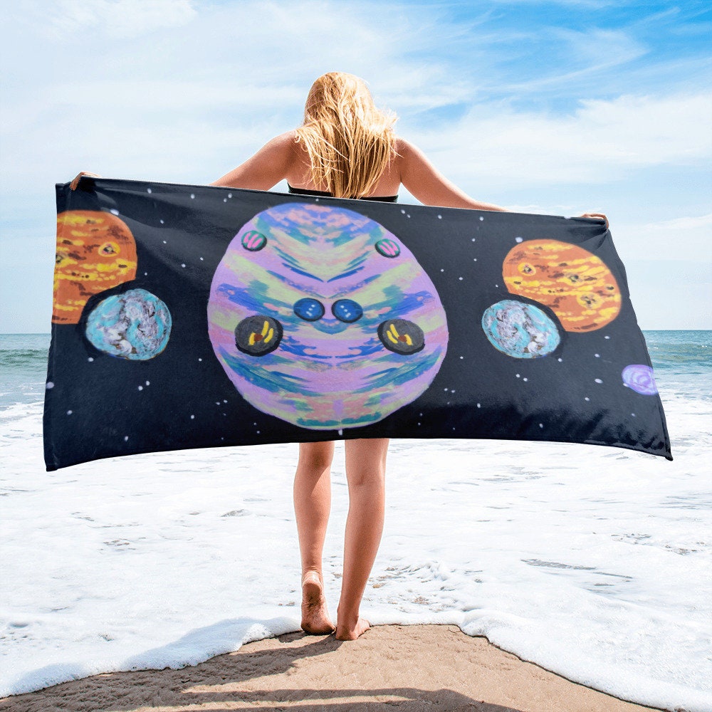 Space kids bath towels,fall towels,colorful towels,housewares,decor,beach towels,premium towels,guest towels,gym towels,pool towels