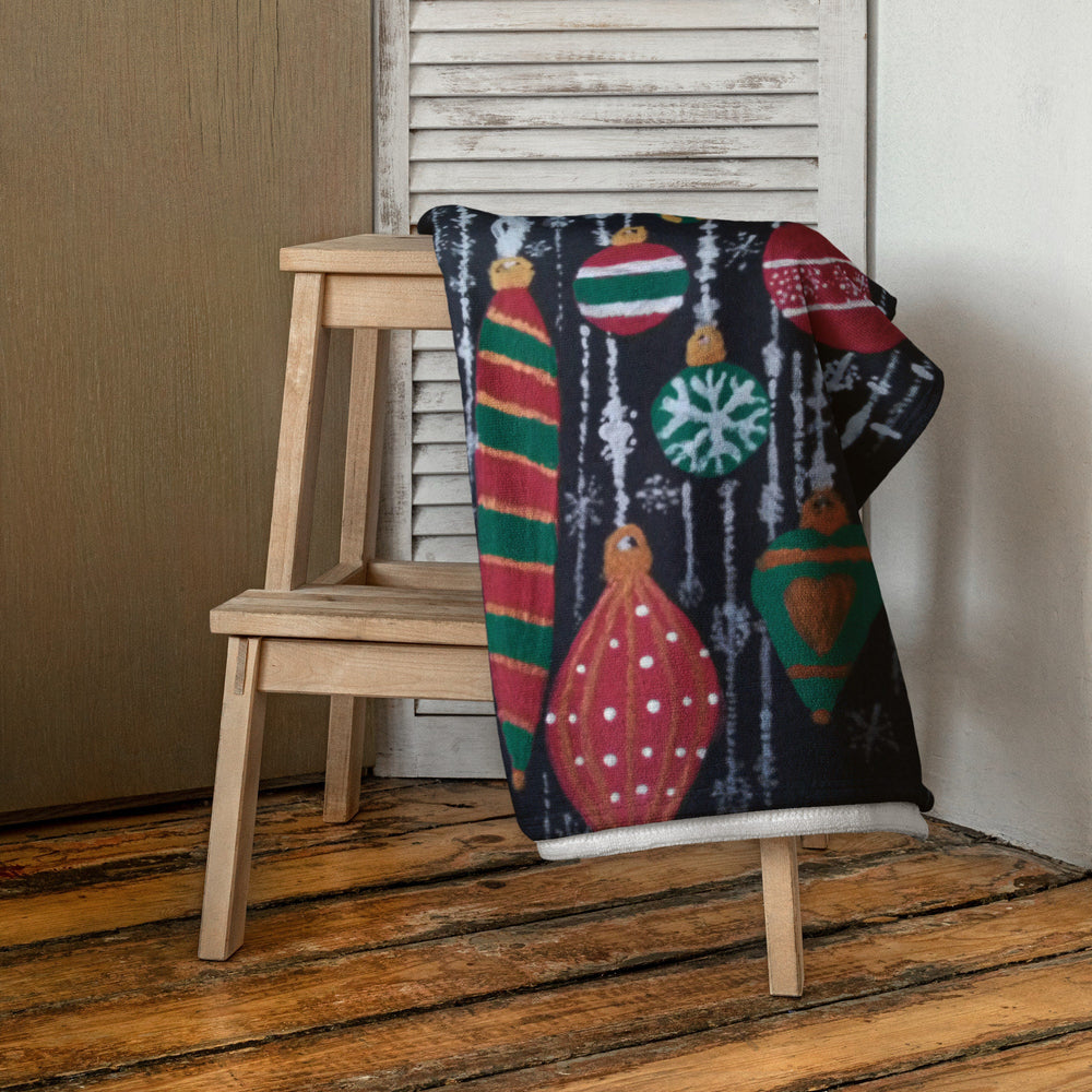 Holiday Ornaments Towel,fall towels,housewares,holiday decor,decor,guest towels,beach towels,kids bath towels