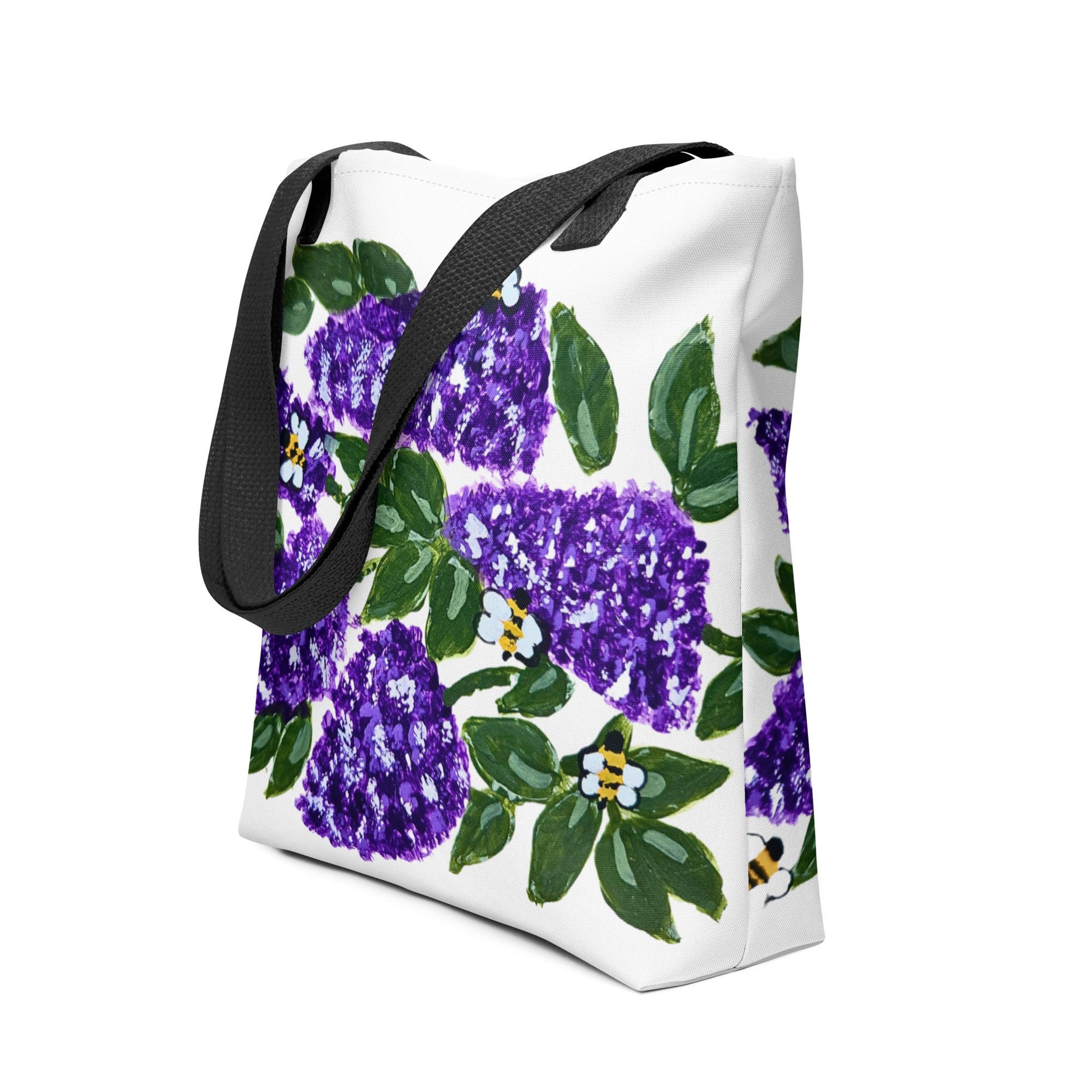 Lilac tote bag,reusable tote bag,botanical tote bag,beach tote bag,nurse tote bag,daycare bag,farmers market bag,carry all,durable tote bag