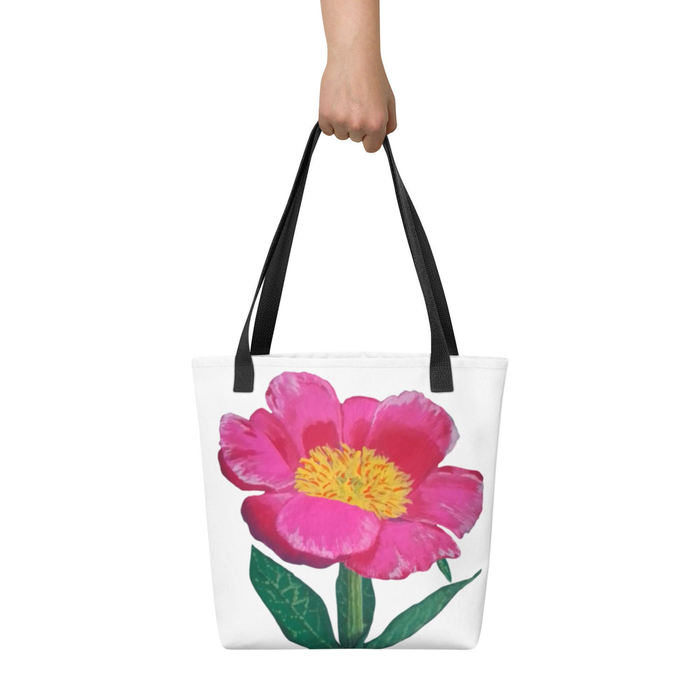 Pink flower tote bag,botanical tote bag,daycare bag,farmers market bag,unisex tote bag,beach tote bag,reusable tote,durable tote bag