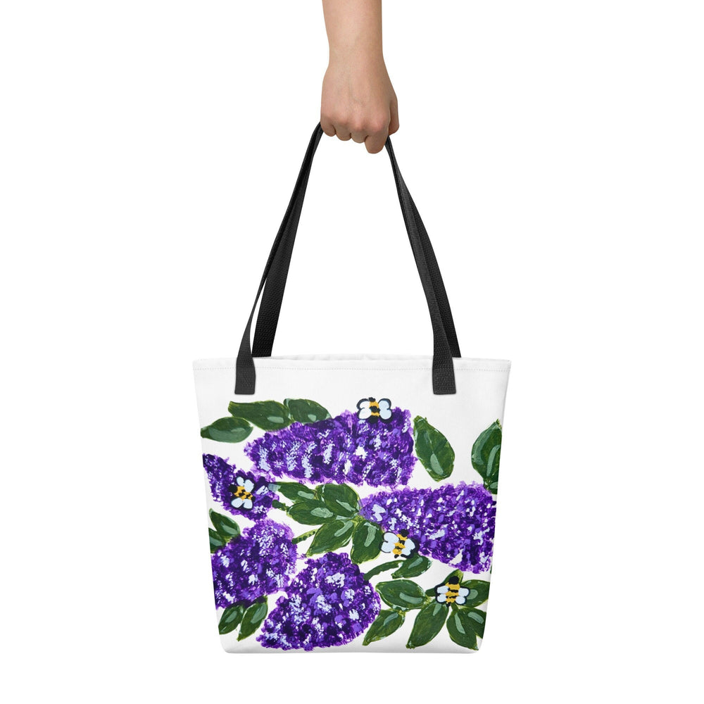 Lilac tote bag,reusable tote bag,botanical tote bag,beach tote bag,nurse tote bag,daycare bag,farmers market bag,carry all,durable tote bag