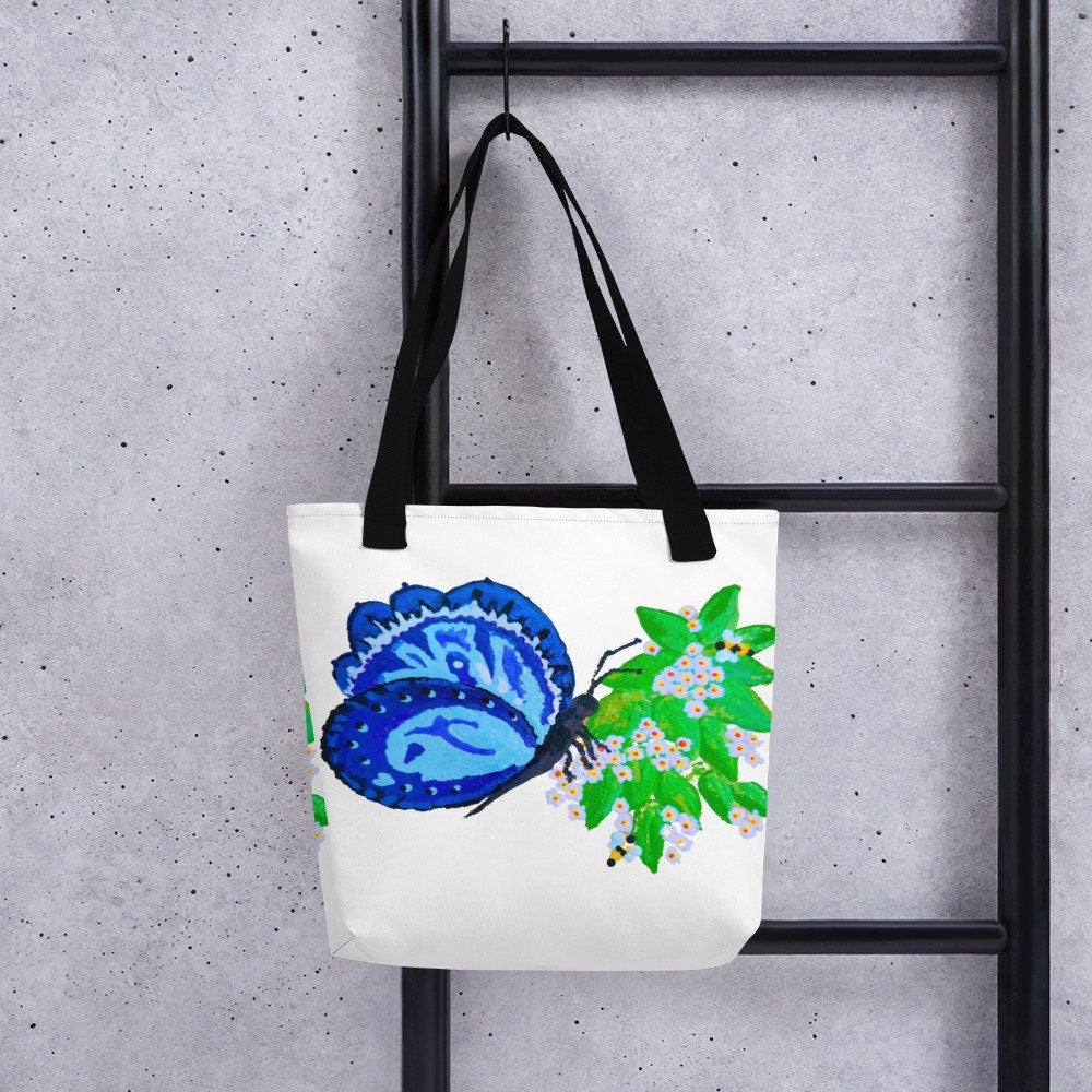 Nature lovers tote bag,beach tote bag,nurse tote bag,farmers market bag,carry all,butterfly lover tote bag,carry all,wildflower tote bag