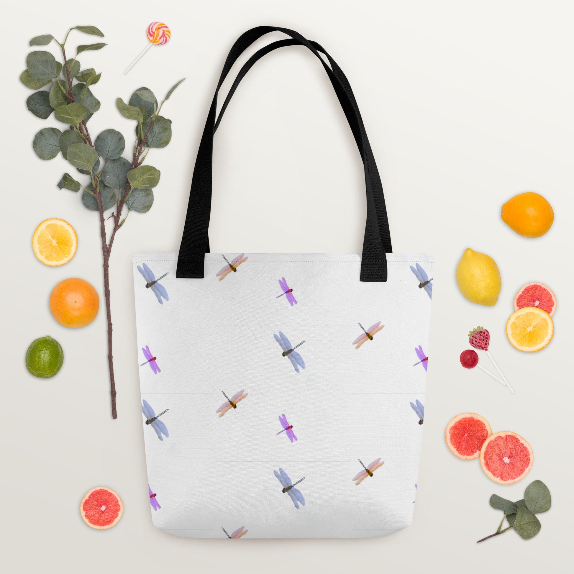 Dragonfly lovers tote bag,nurse tote bag,beach tote bag,farmers market bag,carry all,colorful tote bag,unique tote bag,durable daycare bag