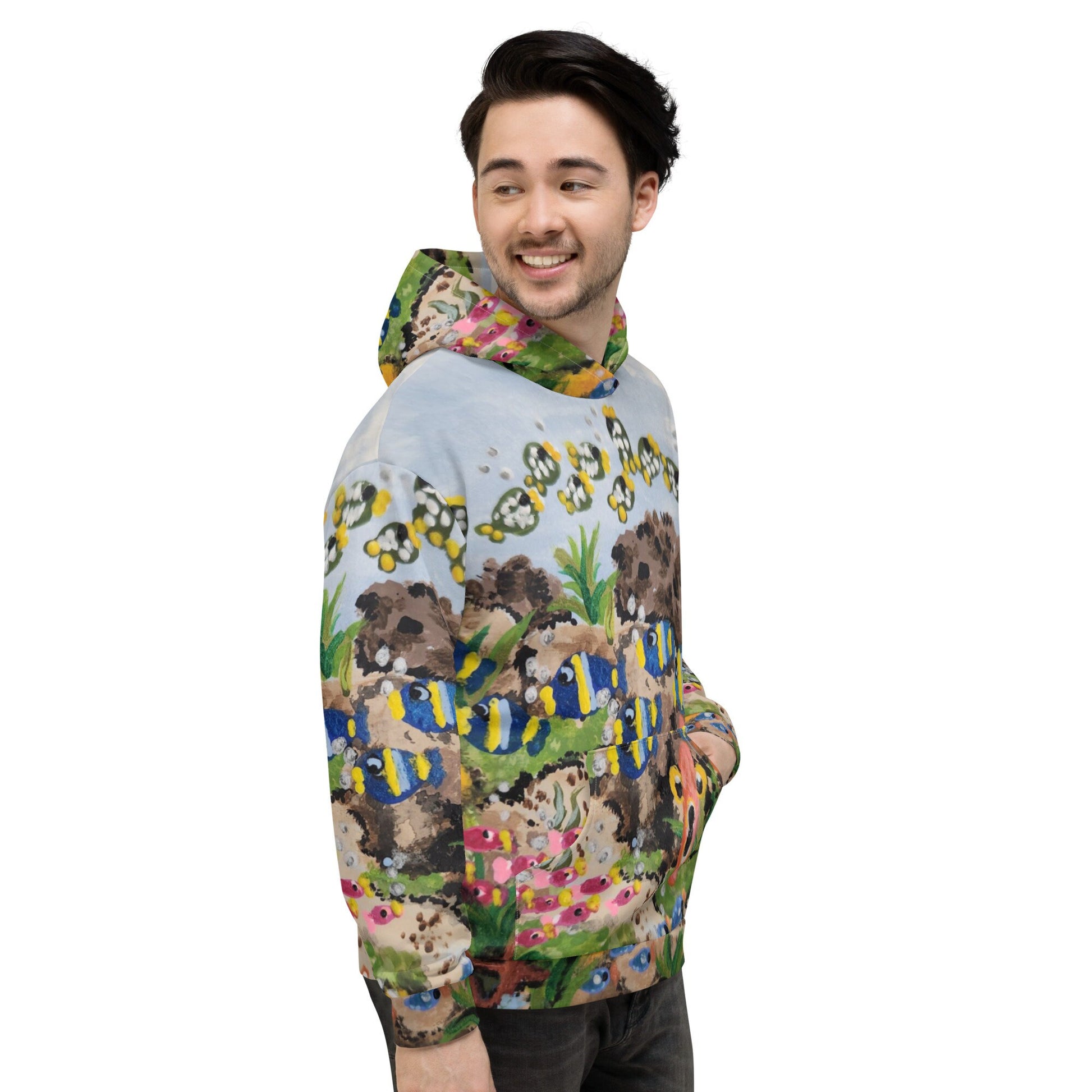 Ocean View Unisex Hoodie,trendy hoodie,pullover hoodie,fall hoodie,beach hoodie,ocean lovers gift,unique hoodie