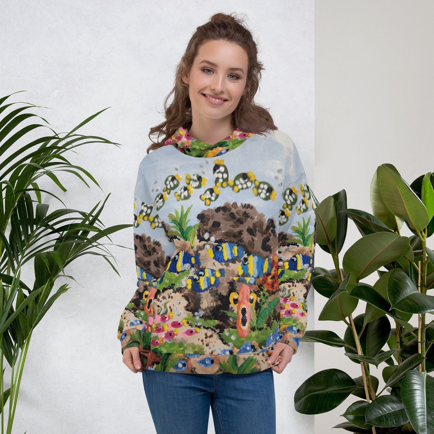 Ocean View Unisex Hoodie,trendy hoodie,pullover hoodie,fall hoodie,beach hoodie,ocean lovers gift,unique hoodie