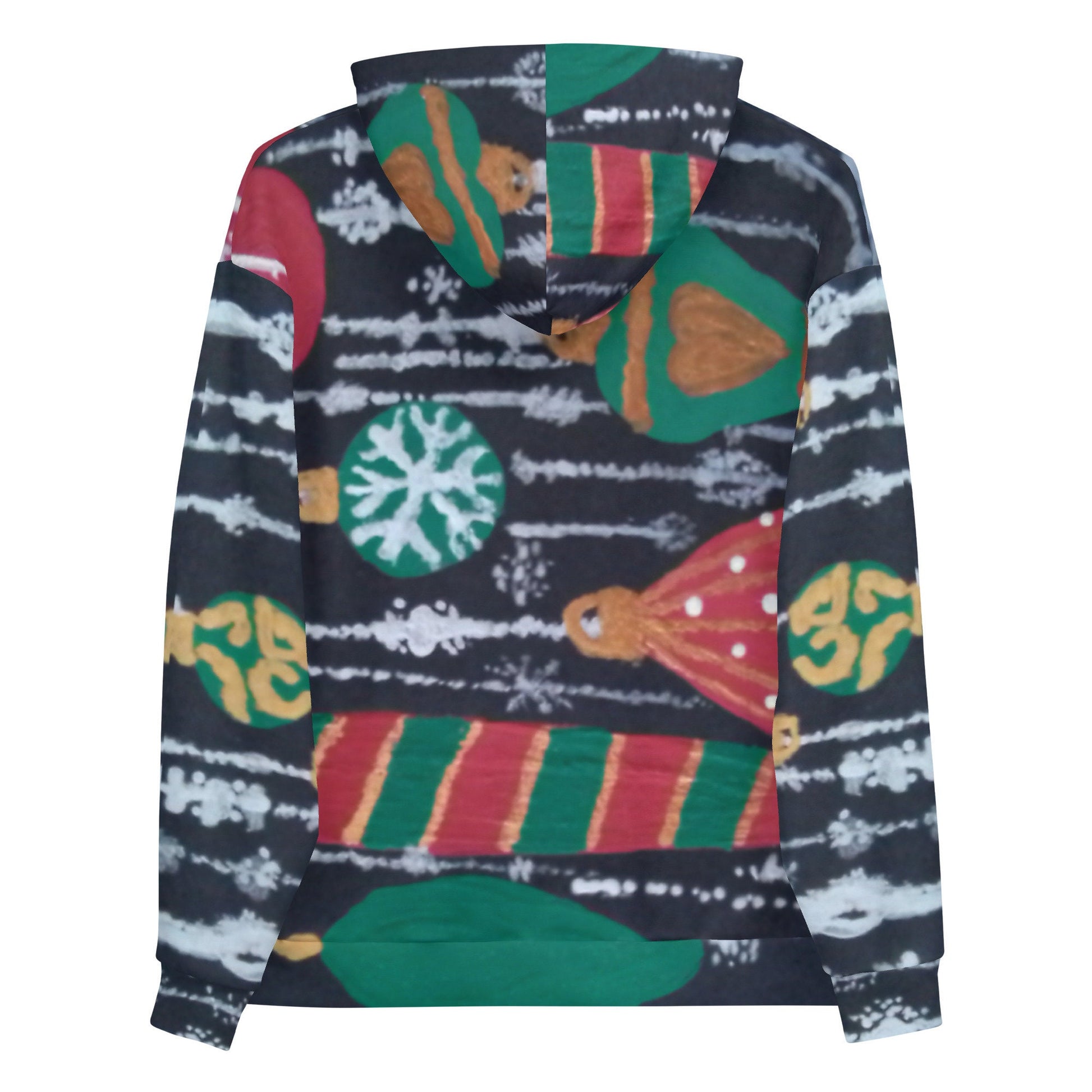 Holiday Ornaments Unisex Hoodie,pullover hoodie,trendy hoodie,fall hoodie,festive hoodie,colorful hoodie