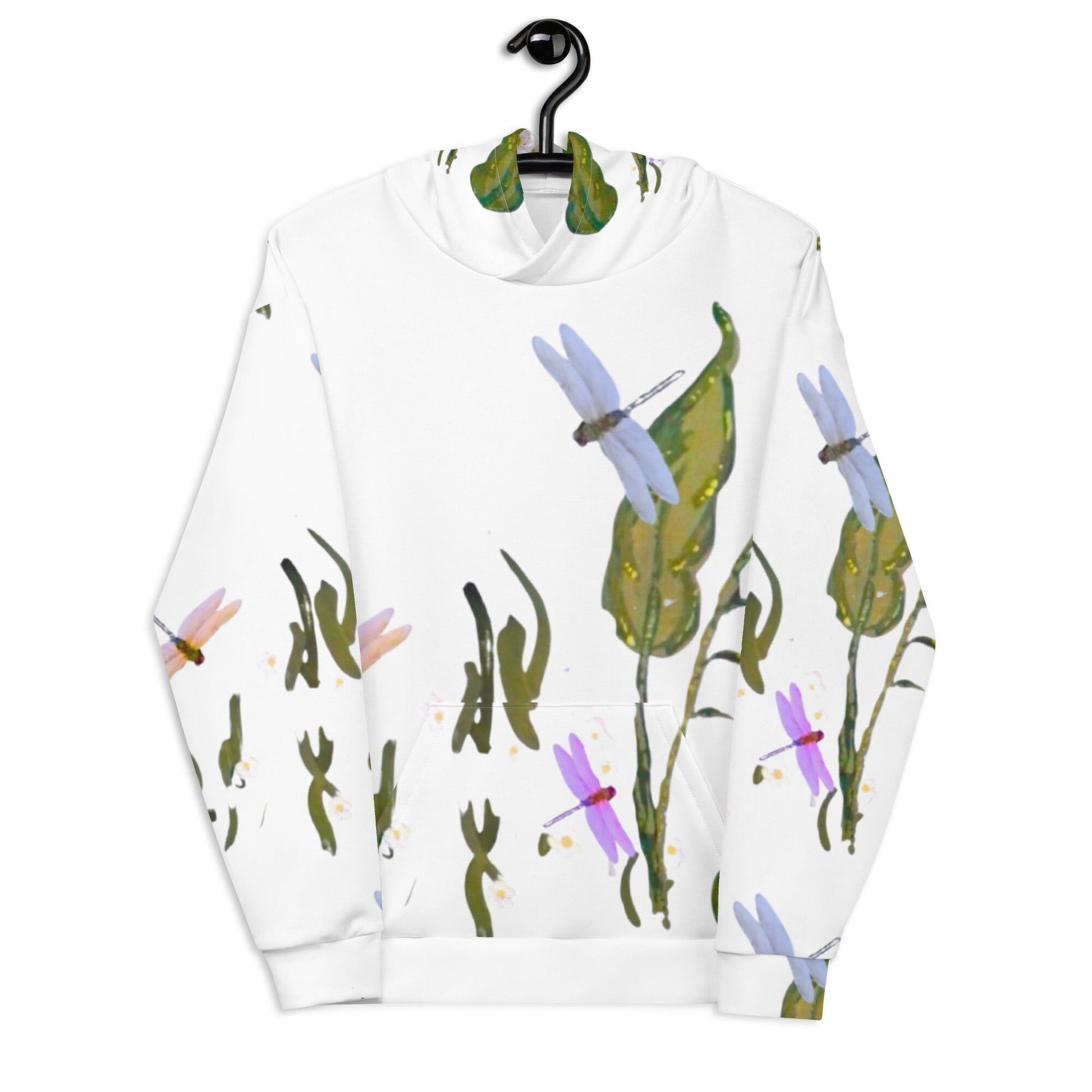 Dragonfly Unisex Hoodie,pullover hoodie,trendy hoodie,fall hoodie,dragonfly lovers gift,nature lovers gift,colorful hoodie