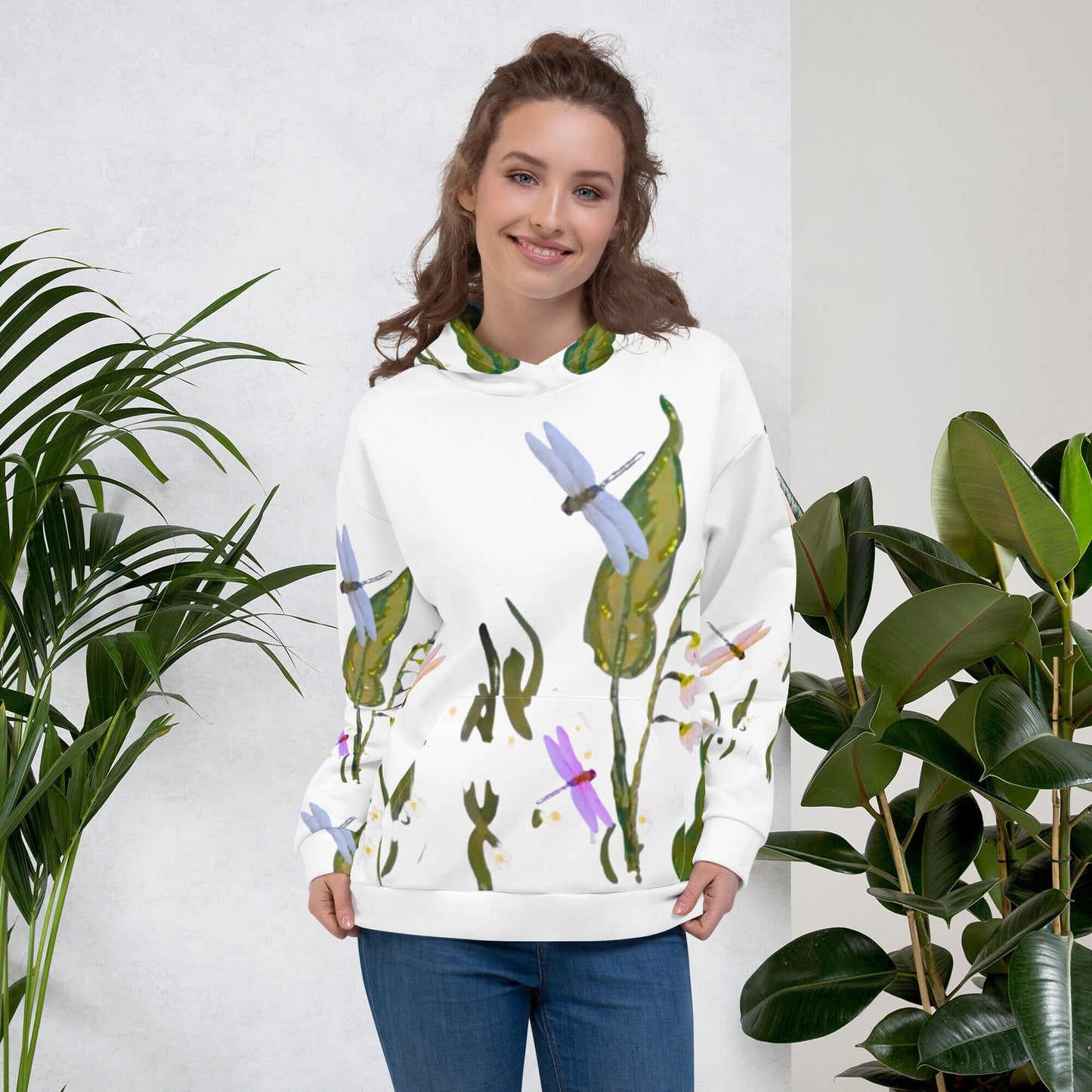 Dragonfly Unisex Hoodie,pullover hoodie,trendy hoodie,fall hoodie,dragonfly lovers gift,nature lovers gift,colorful hoodie