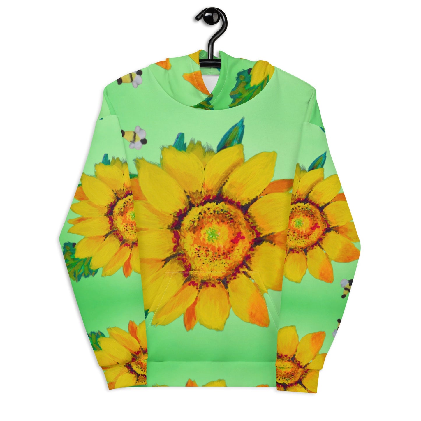 Sunflower Unisex Hoodie,hoodie with pockets,yellow flower hoodie,pullover hoodie,fall hoodie,trendy hoodie,college hoodie,unique hoodie