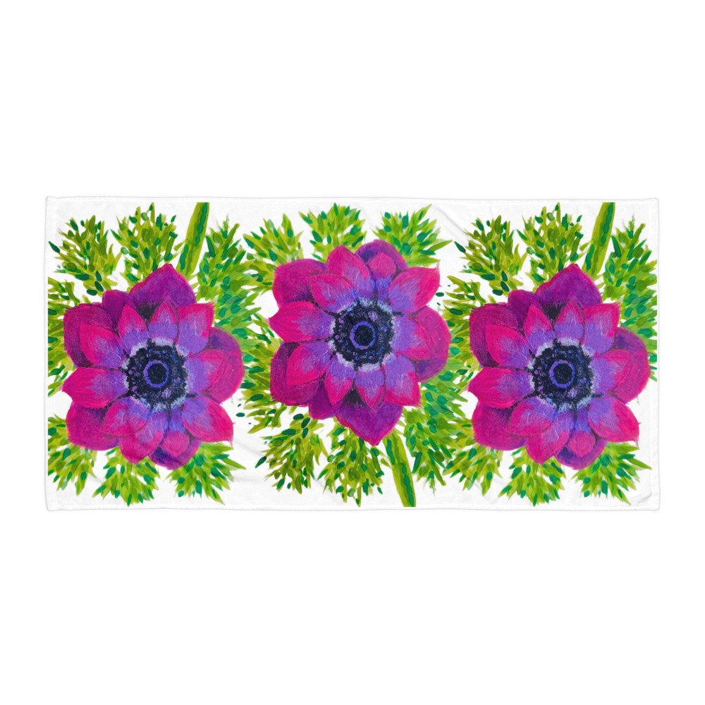 Pink floral beach towels,fall towels,housewares,decor,botanical towels,kids bath towels,premium towels,guest towels,colorful towels