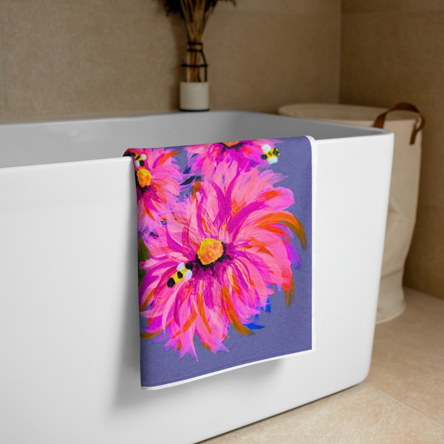 Fall floral bath towels,premium towels,botanical towels,housewares,decor,beach towels,kids bath towels,guest towels,nature lovers gift