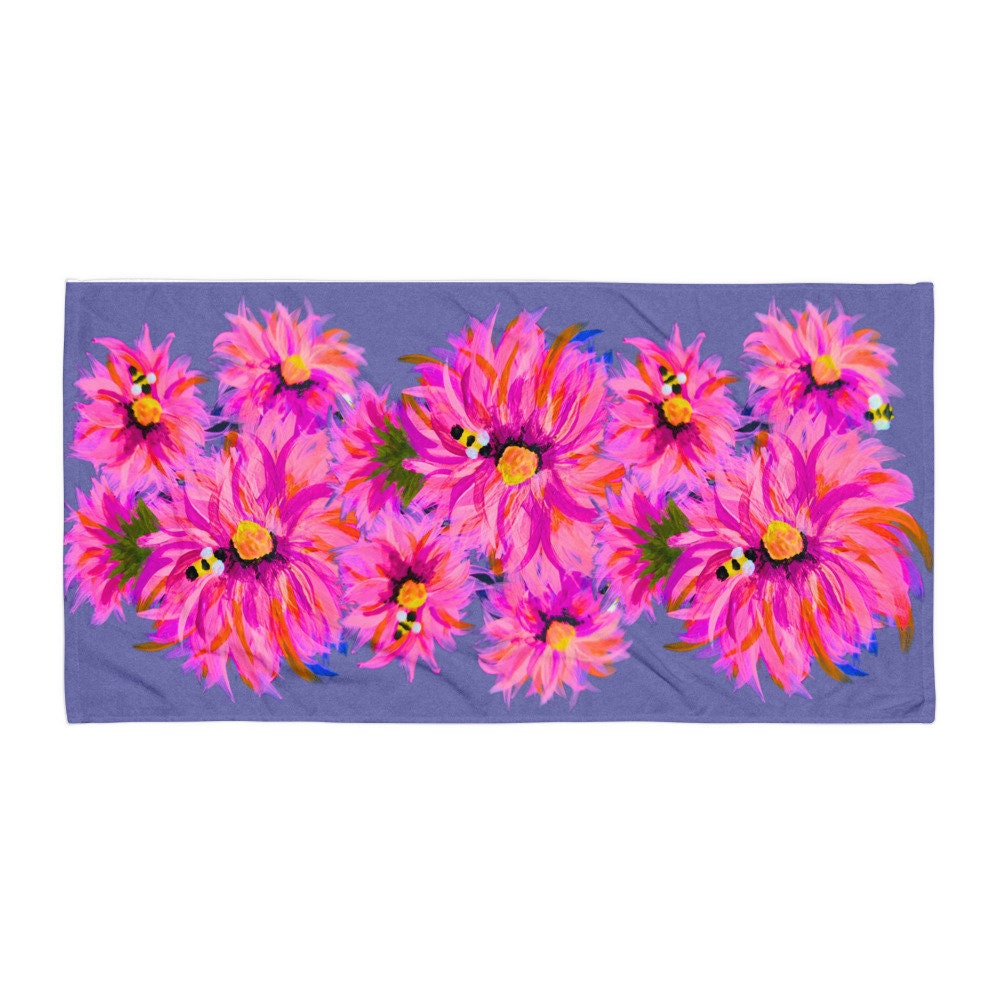 Fall floral bath towels,premium towels,botanical towels,housewares,decor,beach towels,kids bath towels,guest towels,nature lovers gift