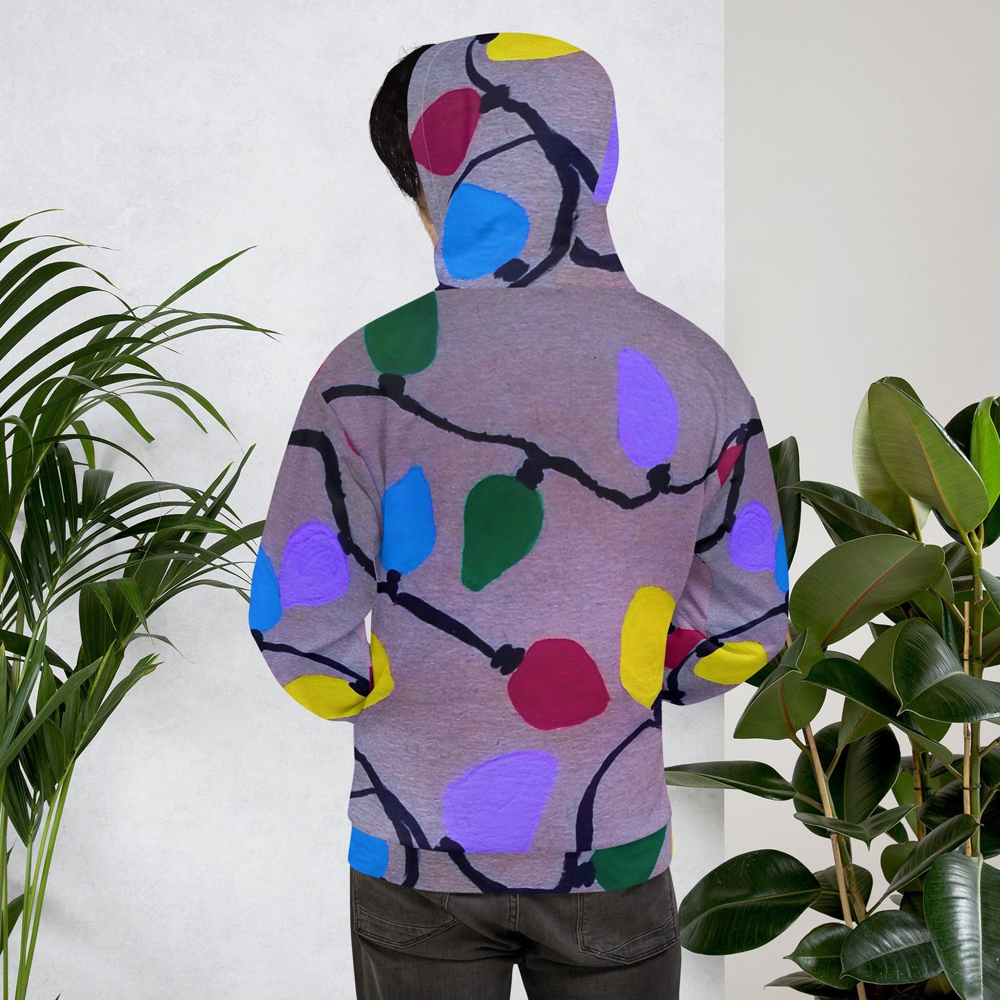 Christmas Lights Unisex Hoodie,festive hoodie,holiday hoodie,fall hoodie,inspirational hoodie,unisex hoodie