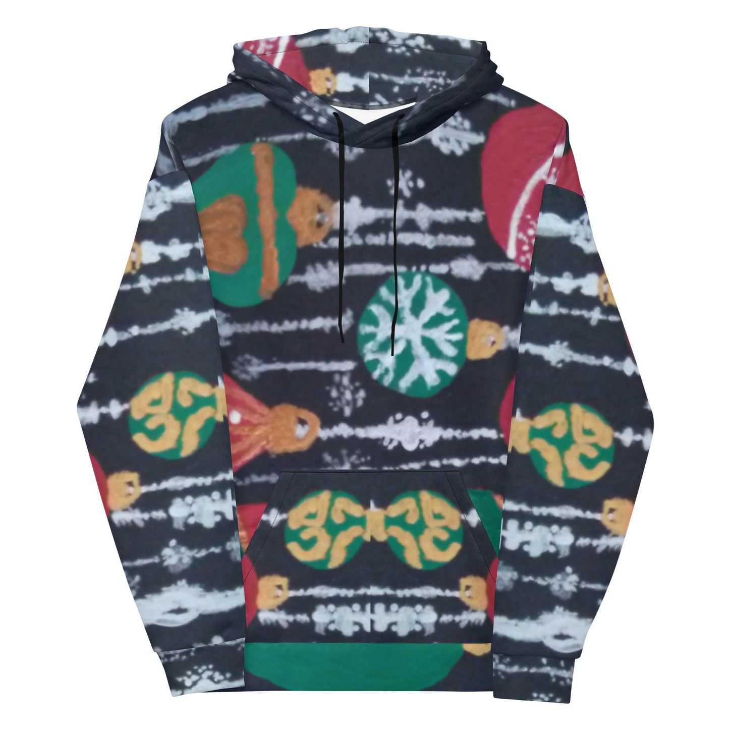Holiday Ornaments Unisex Hoodie,pullover hoodie,trendy hoodie,fall hoodie,festive hoodie,colorful hoodie