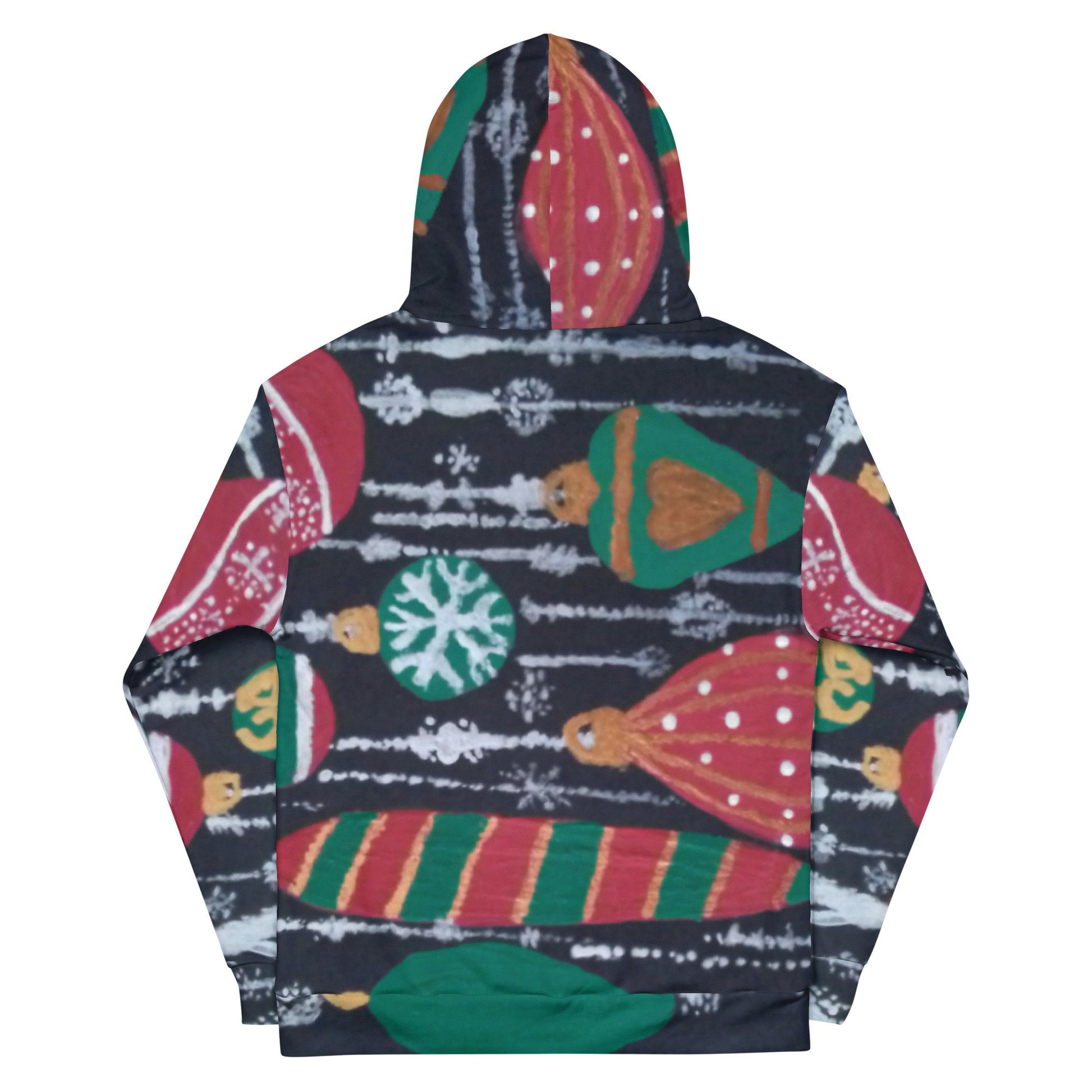 Holiday Ornaments Unisex Hoodie,pullover hoodie,trendy hoodie,fall hoodie,festive hoodie,colorful hoodie