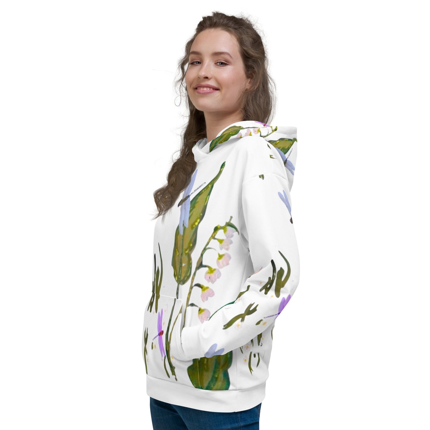 Dragonfly Unisex Hoodie,pullover hoodie,trendy hoodie,fall hoodie,dragonfly lovers gift,nature lovers gift,colorful hoodie