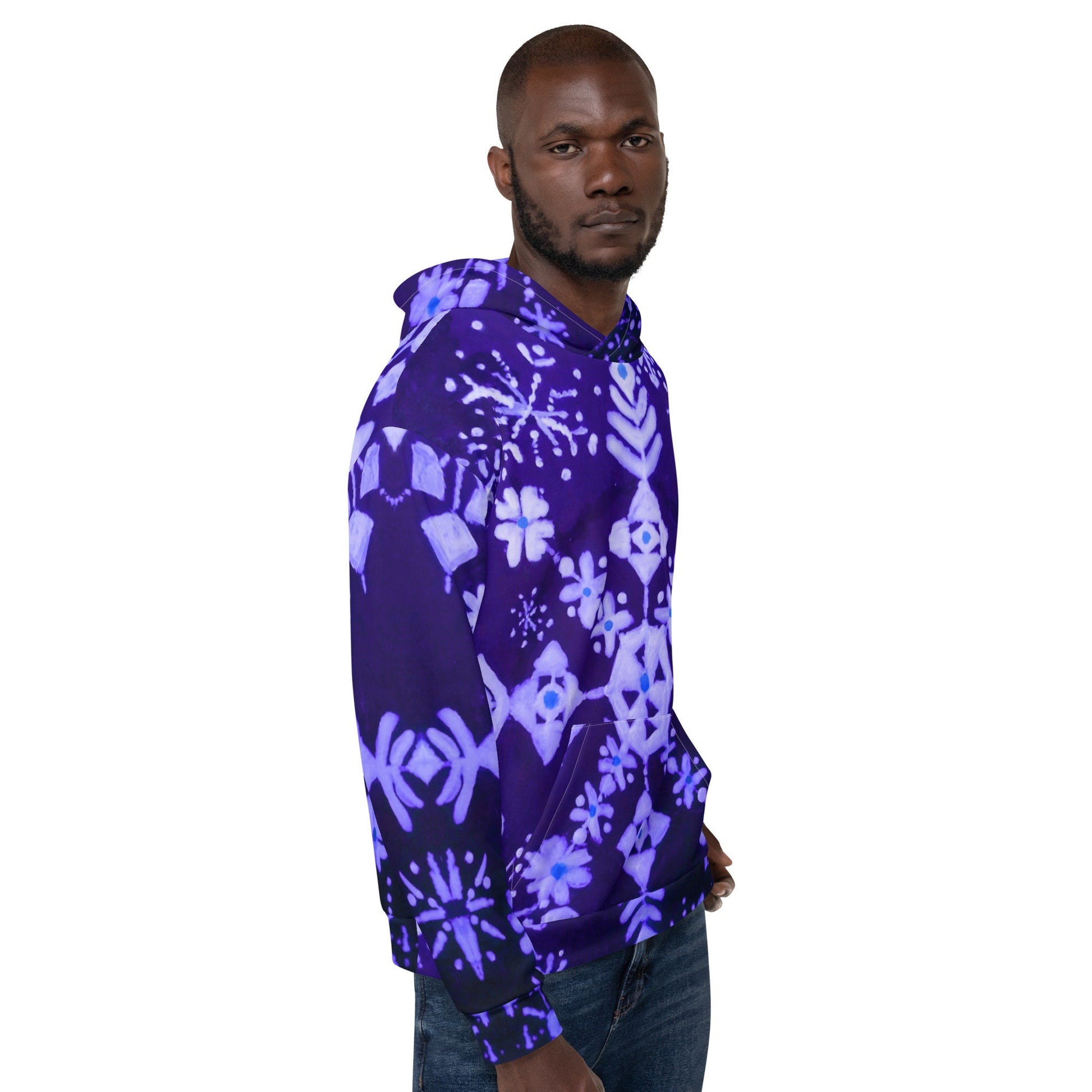 Winter Snowflake Unisex Hoodie,hoodie with pockets,fall hoodie,travel hoodie,plus size hoodie,street wear hoodie