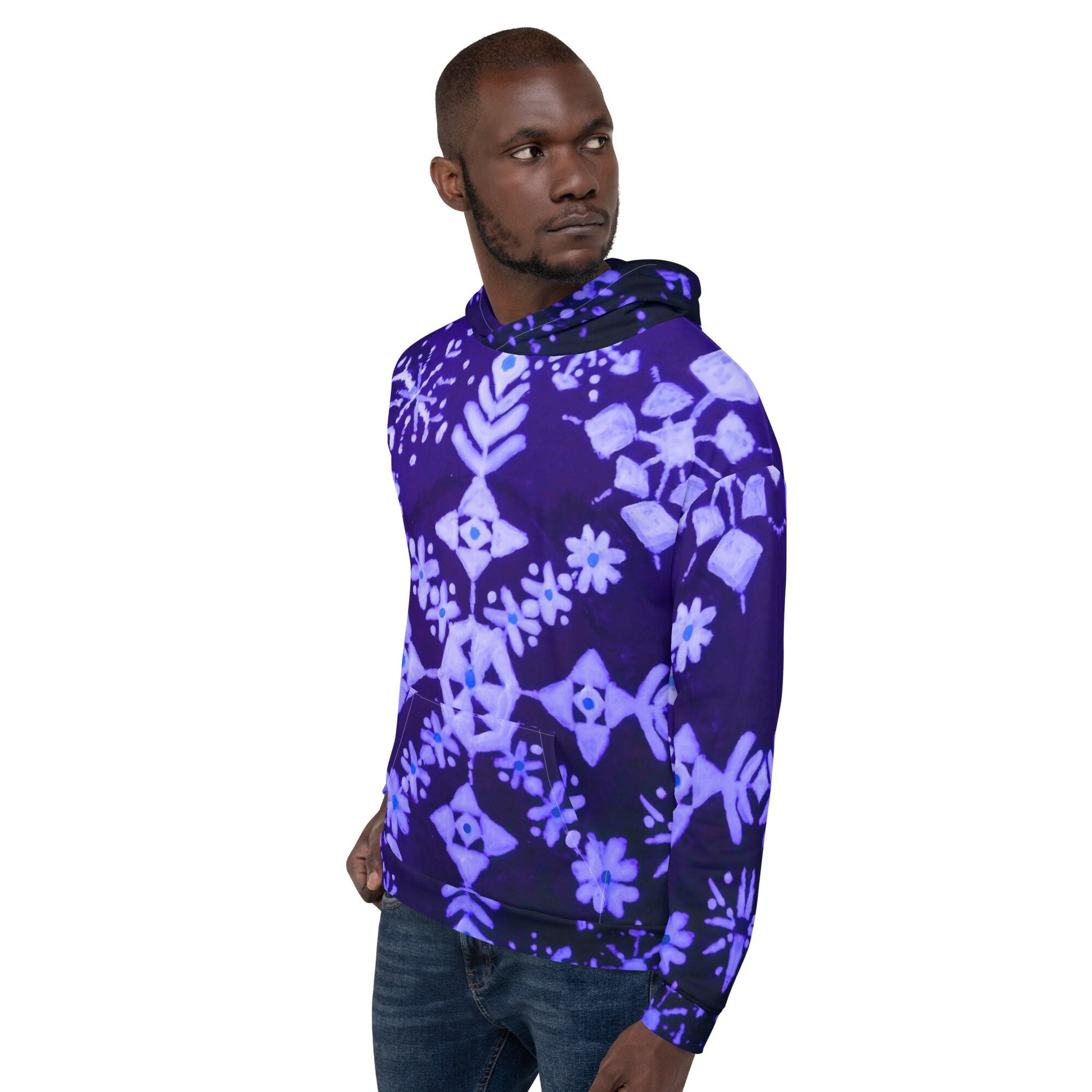 Winter Snowflake Unisex Hoodie,hoodie with pockets,fall hoodie,travel hoodie,plus size hoodie,street wear hoodie