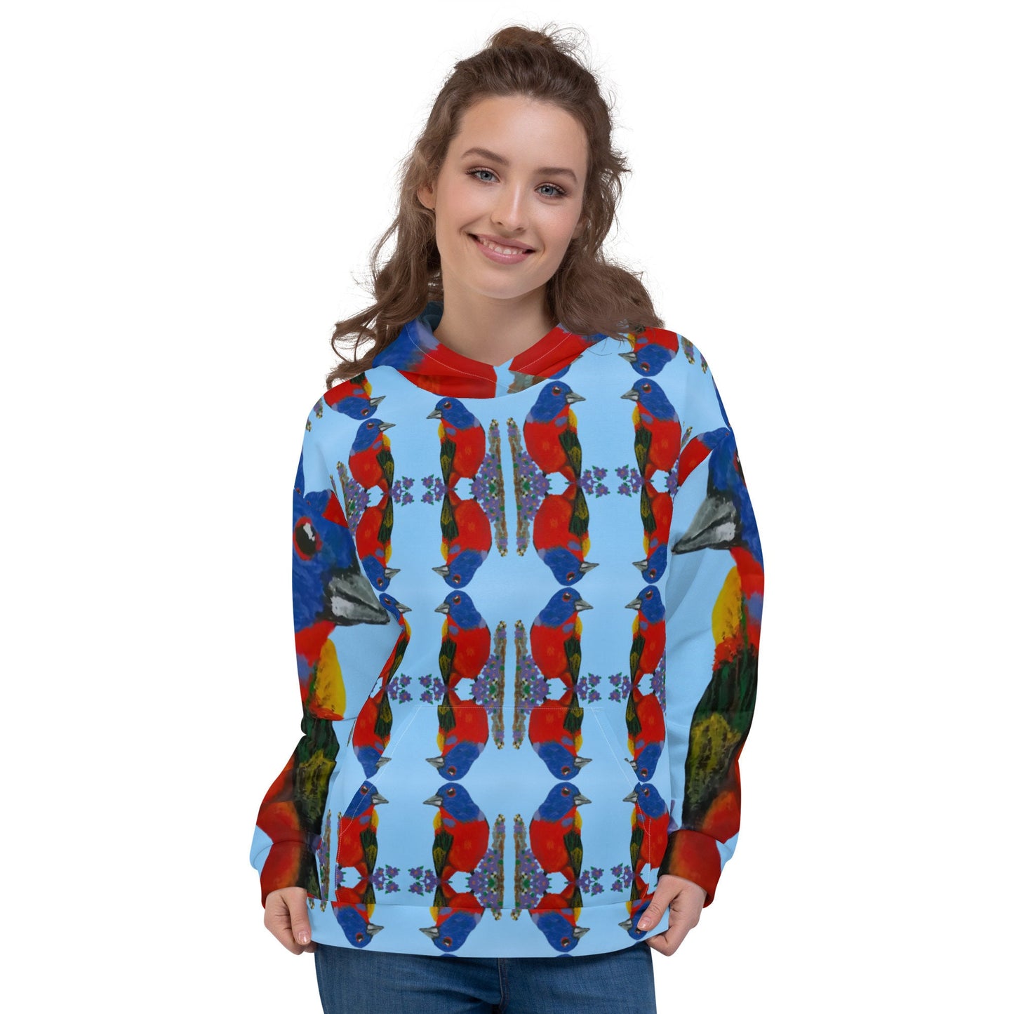 Bird Lovers Unisex Hoodie,hoodie with pockets,pullover hoodie,hippie hoodie,street wear hoodie,college hoodie,colorful hoodie,fun hoodie