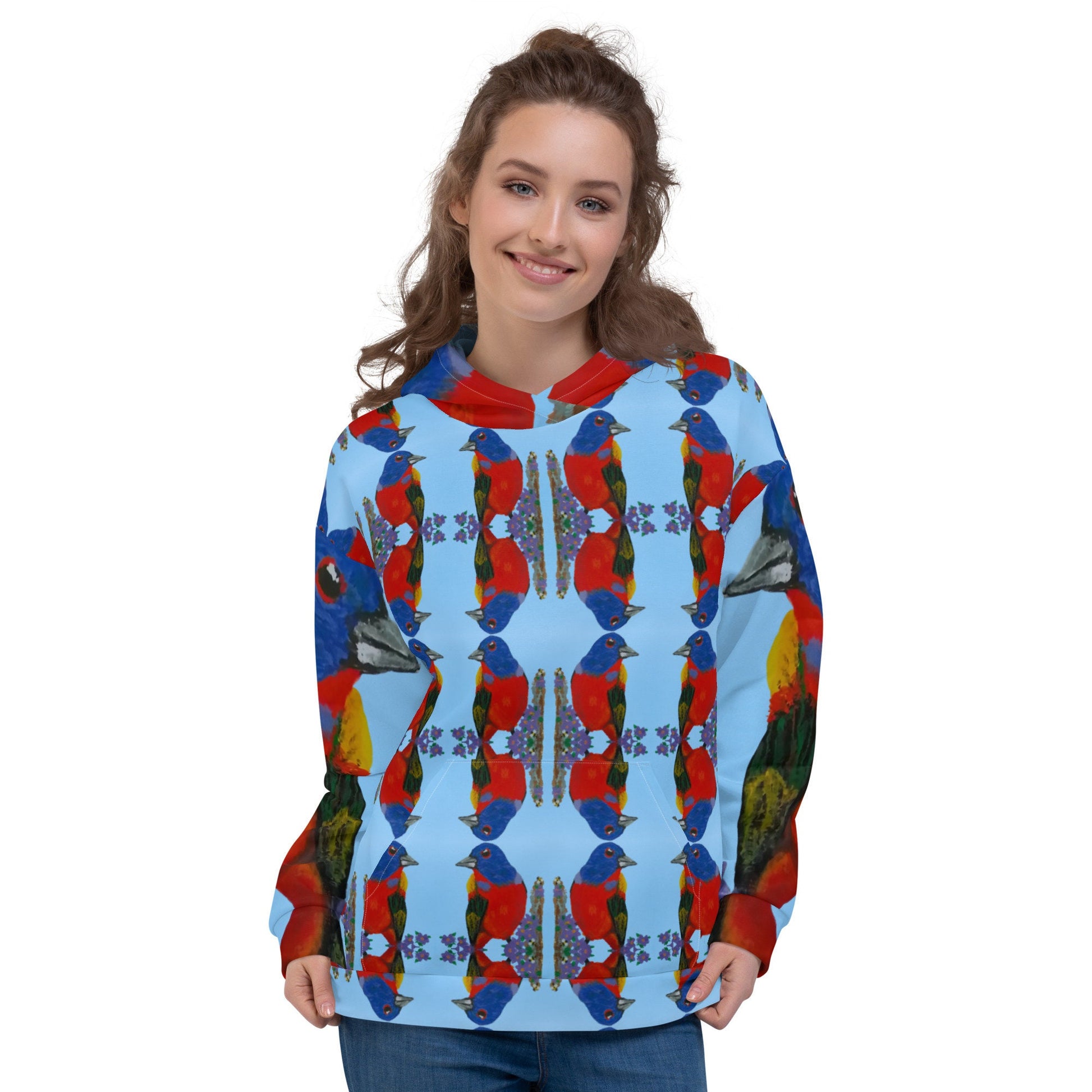 Bird Lovers Unisex Hoodie,hoodie with pockets,pullover hoodie,hippie hoodie,street wear hoodie,college hoodie,colorful hoodie,fun hoodie