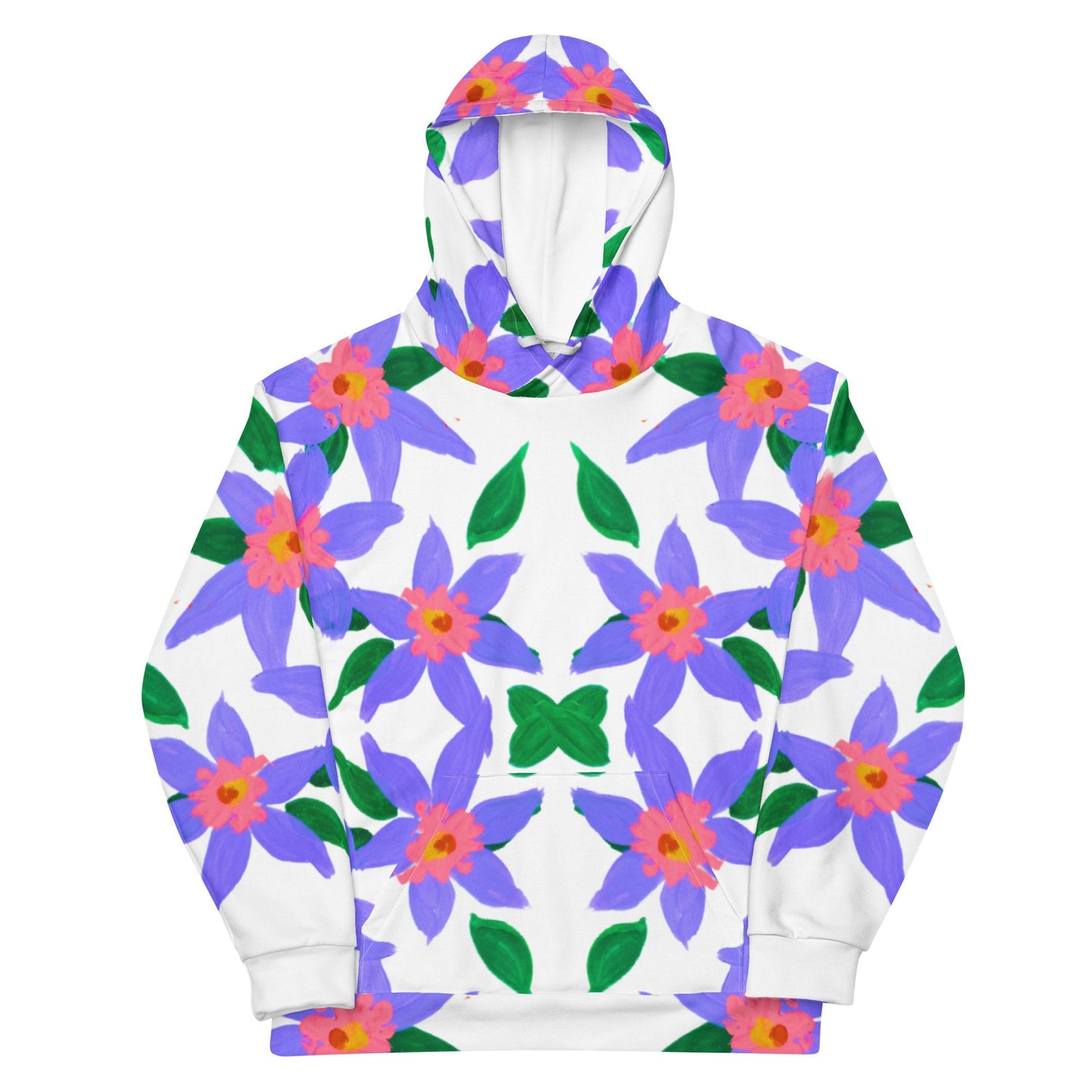 Purple Lilies Unisex Hoodie,floral hoodie,hoodie with pocket,nature hoodie,trending hoodie,pullover hoodie,comfy hoodie