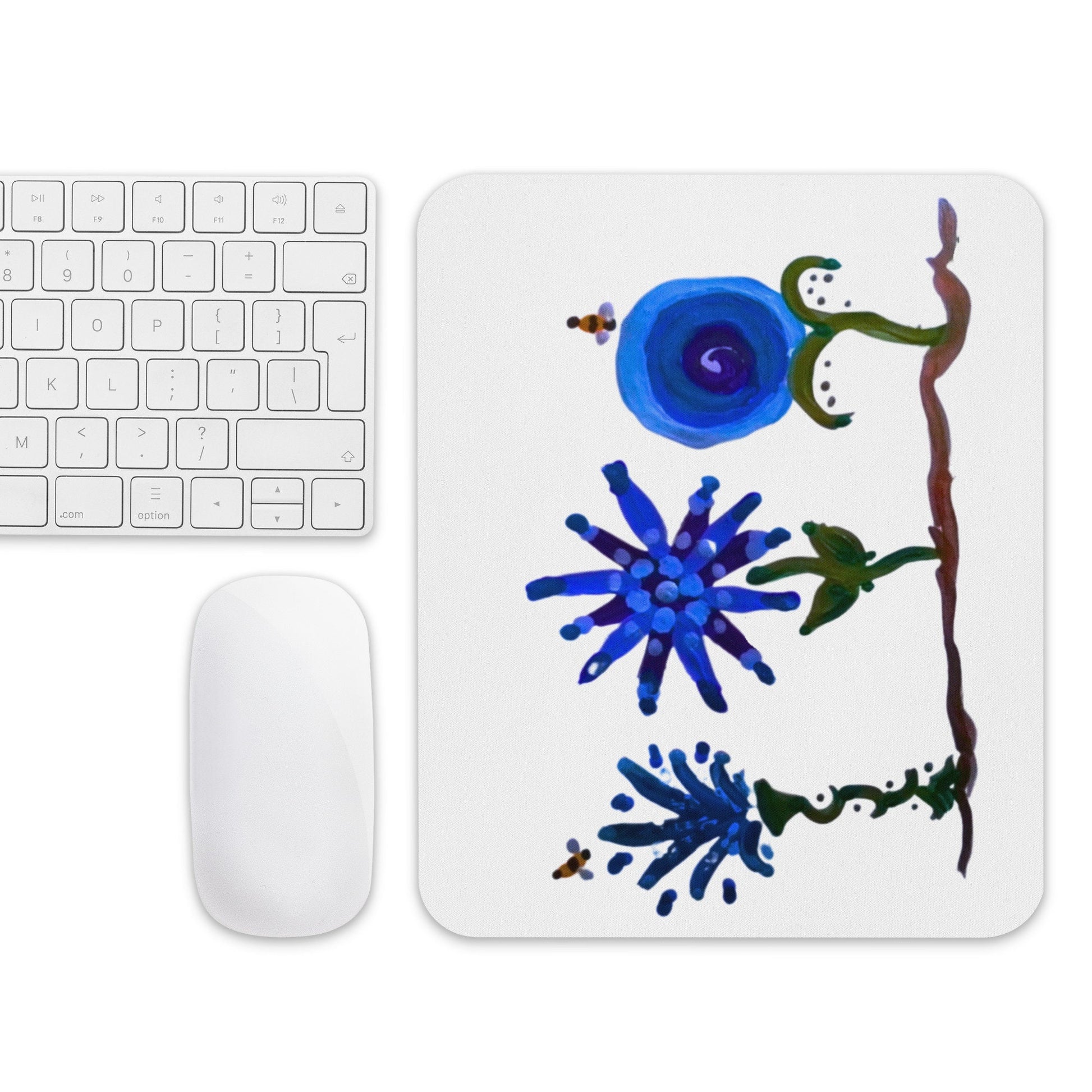 Kids Floral Mousepad,gaming mousepad,cute mousepad,desk accessaries,unique mousepad,gifts for nerds