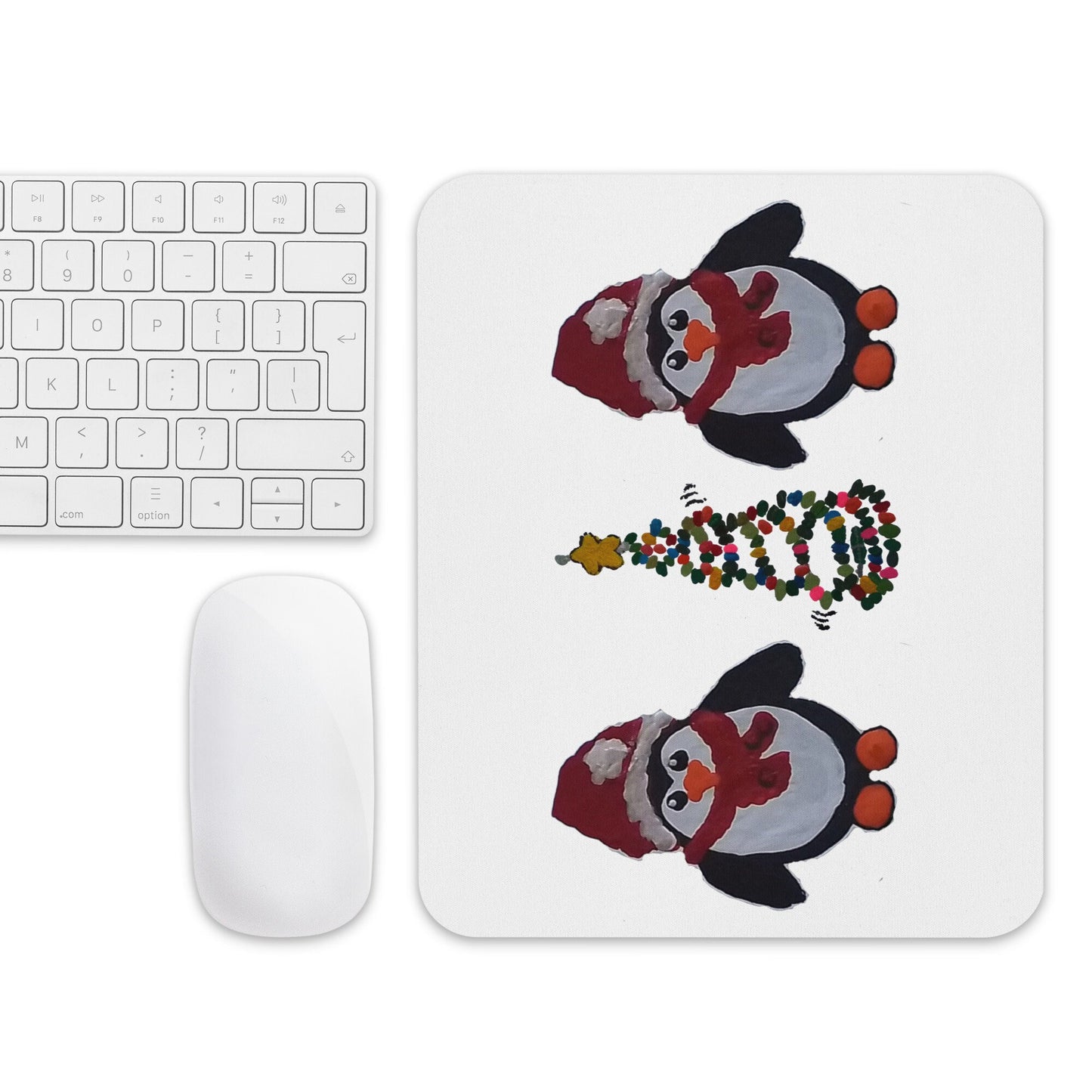 Penguin Holiday Mousepad,aesthetic mousepad,christmas mousepads,work from home,desk accessories,home decor,unique mousepad