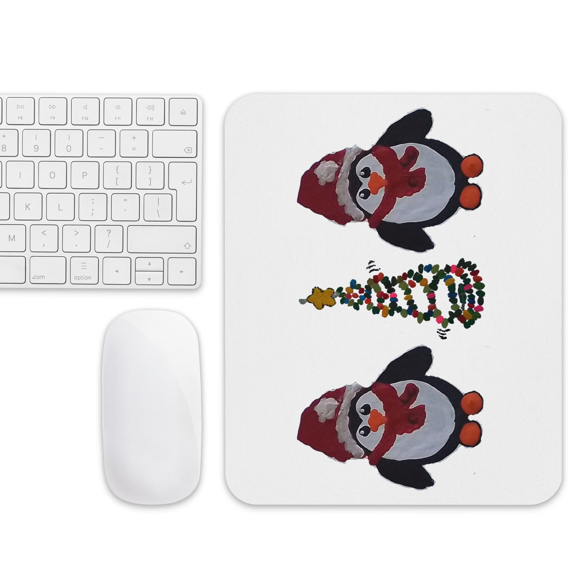 Penguin Holiday Mousepad,aesthetic mousepad,christmas mousepads,work from home,desk accessories,home decor,unique mousepad