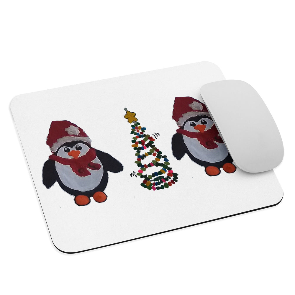 Penguin Holiday Mousepad,aesthetic mousepad,christmas mousepads,work from home,desk accessories,home decor,unique mousepad