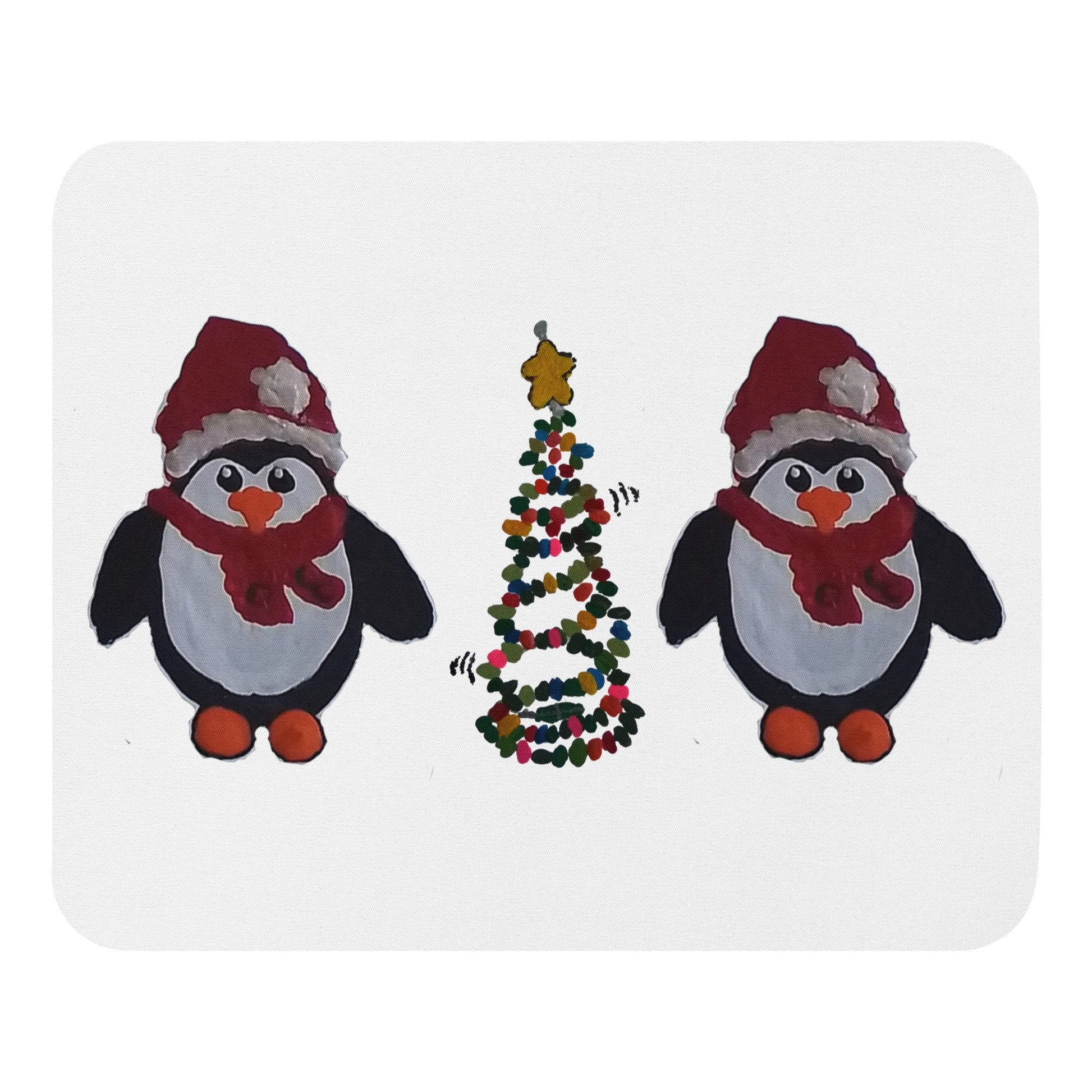 Penguin Holiday Mousepad,aesthetic mousepad,christmas mousepads,work from home,desk accessories,home decor,unique mousepad