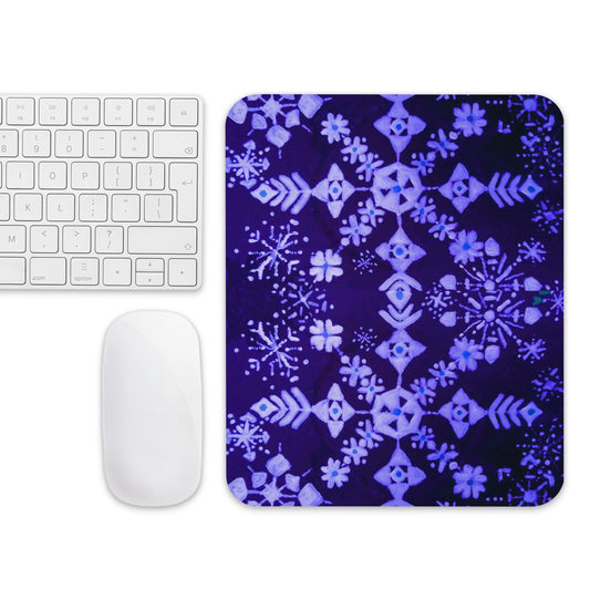Snowflake Mousepad,aesthetic mousepad,holiday mousepad,gifts for nerds,gift under 20,unique mousepad,desk decor