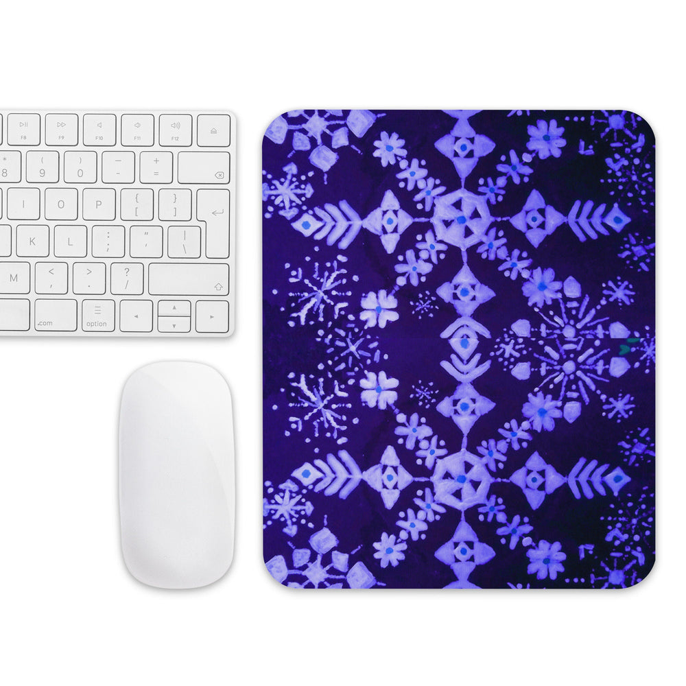 Snowflake Mousepad,aesthetic mousepad,holiday mousepad,gifts for nerds,gift under 20,unique mousepad,desk decor