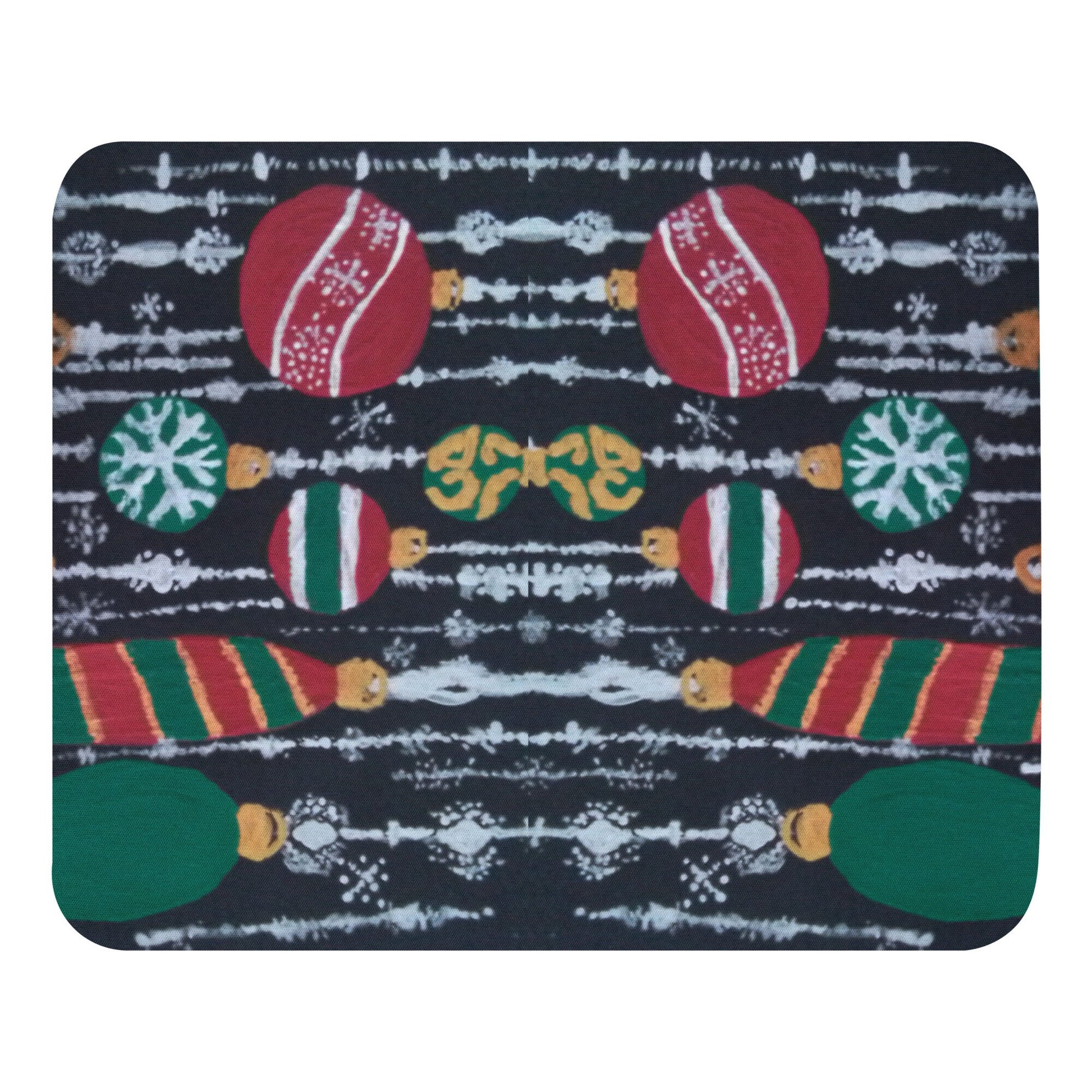 Holiday Ornaments Mousepad,aesthetic mousepad,work from home,unique mousepad,gifts for nerds,christmas mousepad,colorful mousepad