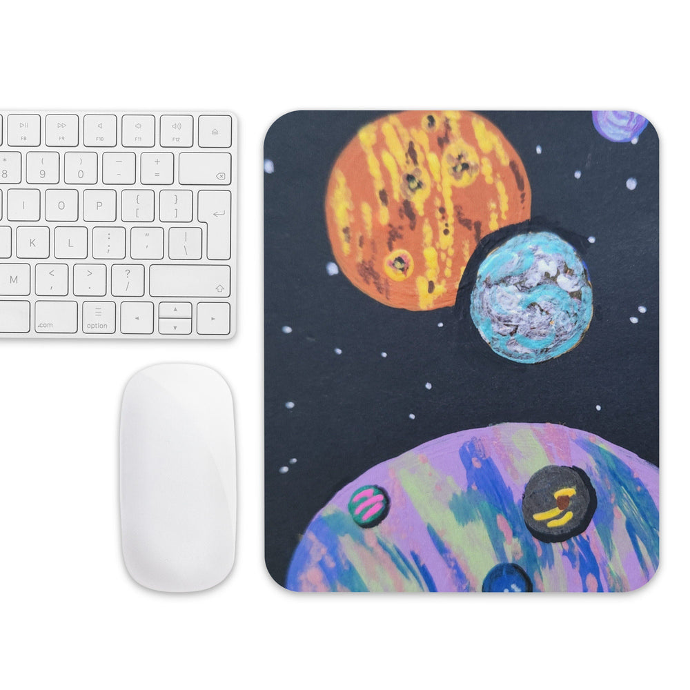 Space Mousepad,planets mousepad,aesthetic mousepad,interstellar mousepad,kids mousepad,gift under 20