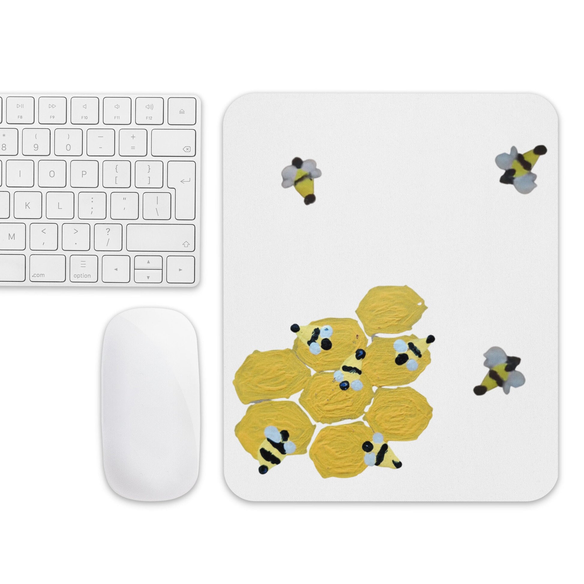 Bee Lovers Mousepad,gaming mousepad,work from home,desk accessaries,girly mouse pad,aesthetic mousepad,unique mousepad