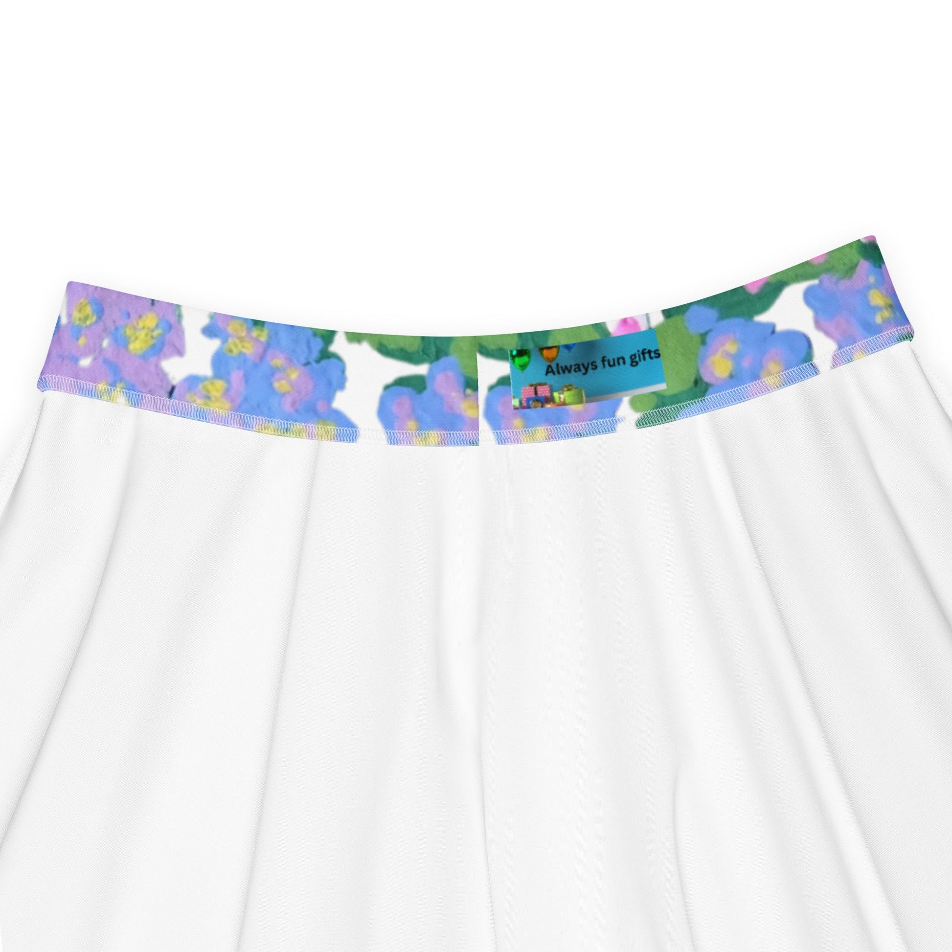 Pastel Skirt,butterfly,pastel watercolor,floral skirt,flower skirt,colorful skirt,botanical skirt,flared skirt