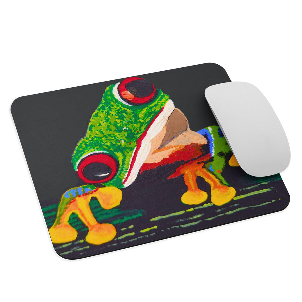 Frog Mousepad,aesthetic mousepad,frog lovers gift,unique mousepad,colorful mousepad,animal lovers gift,nature lovers gift