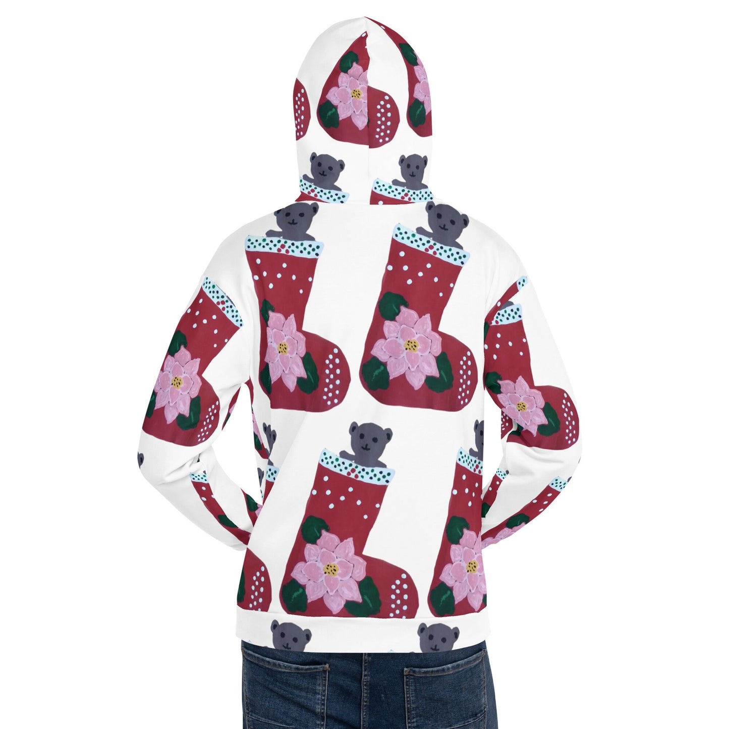 Christmas Stocking Unisex Hoodie,pullover hoodie,hoodie with pocket,holiday hoodie,seasonal hoodie,trending hoodie