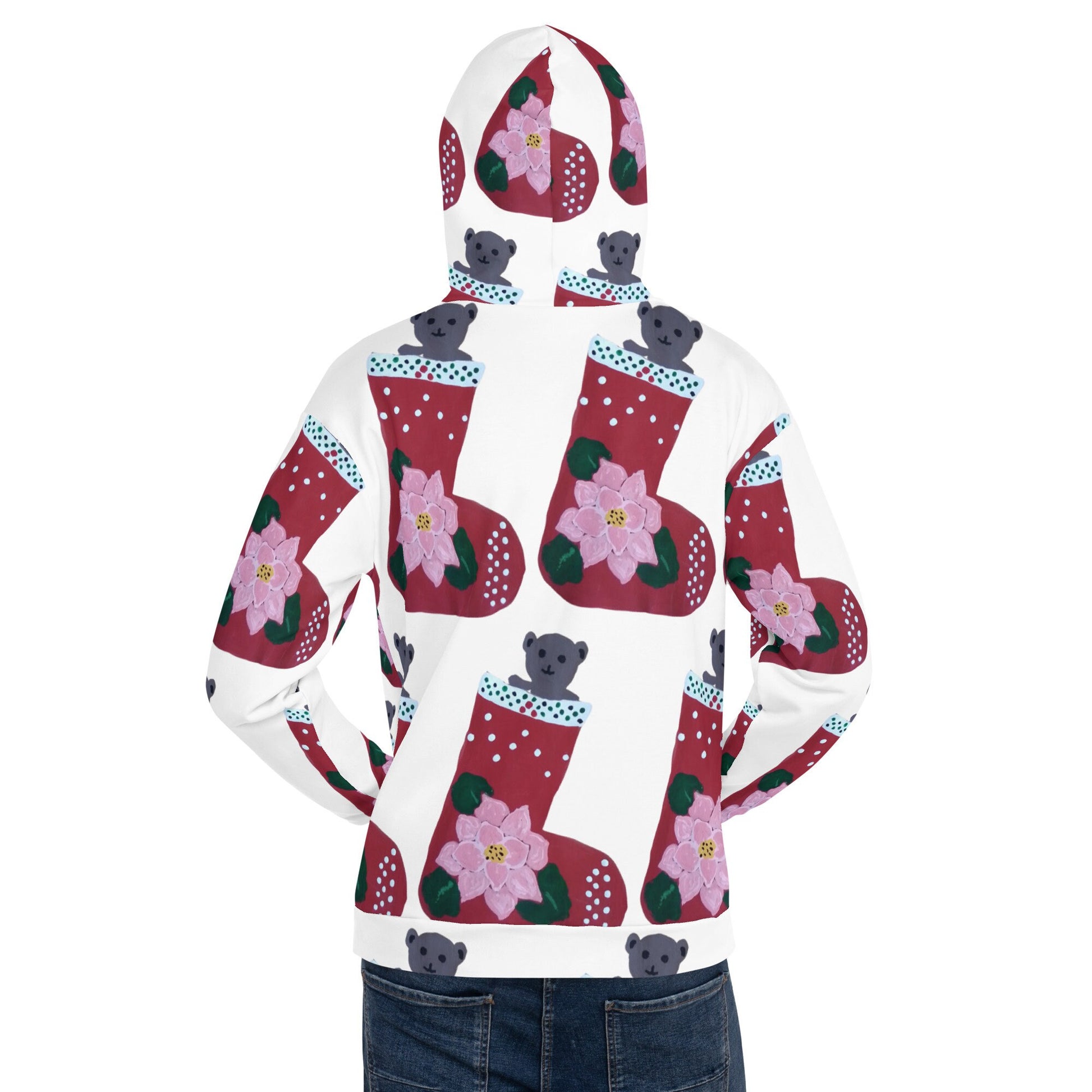 Christmas Stocking Unisex Hoodie,pullover hoodie,hoodie with pocket,holiday hoodie,seasonal hoodie,trending hoodie