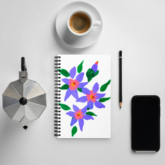 Floral Watercolor Spiral Notebook,dot journal,art journal,dream journal,fall junk journal,composition notebook,gardening journal