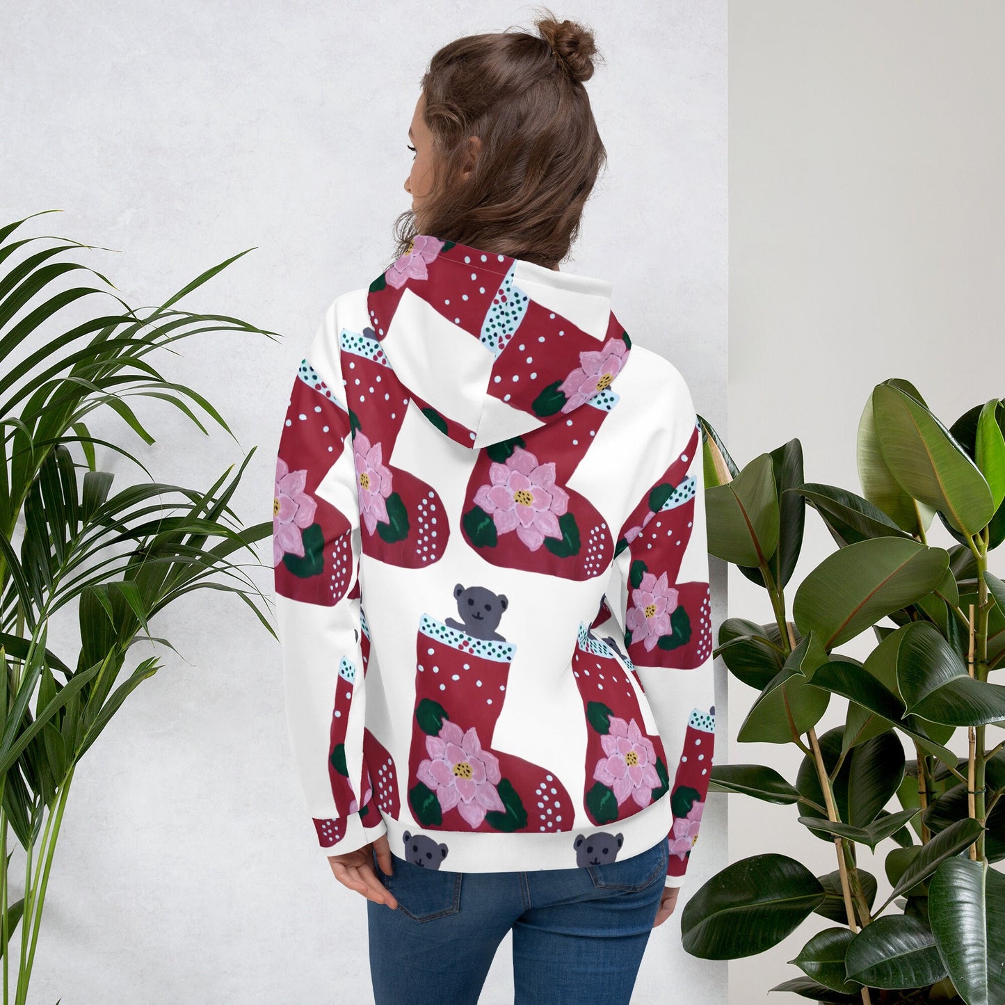 Christmas Stocking Unisex Hoodie,pullover hoodie,hoodie with pocket,holiday hoodie,seasonal hoodie,trending hoodie