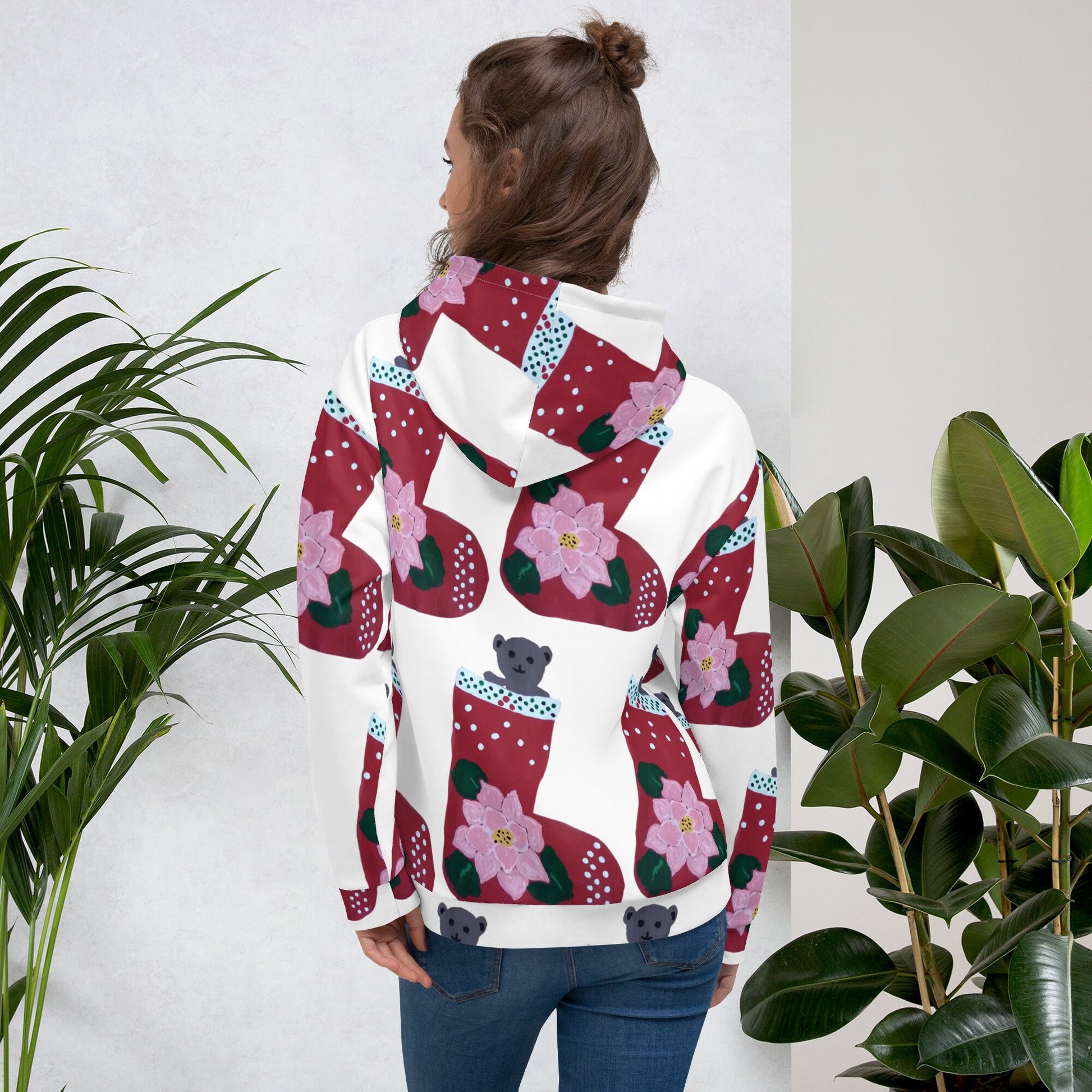 Christmas Stocking Unisex Hoodie,pullover hoodie,hoodie with pocket,holiday hoodie,seasonal hoodie,trending hoodie