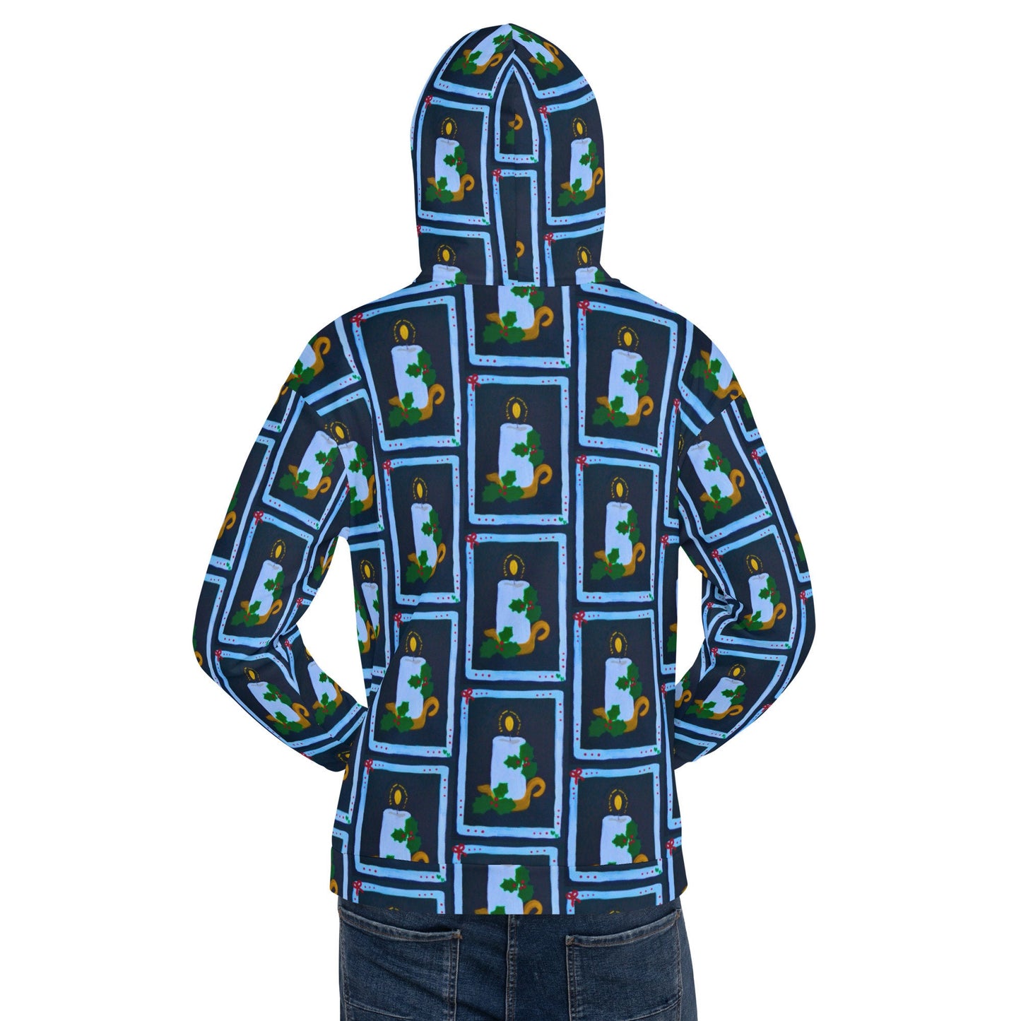 Holiday Candle Unisex Hoodie,trending hoodie,hoodie with pocket,pullover hoodie,christian hoodie,positive hoodie,holiday hoodie