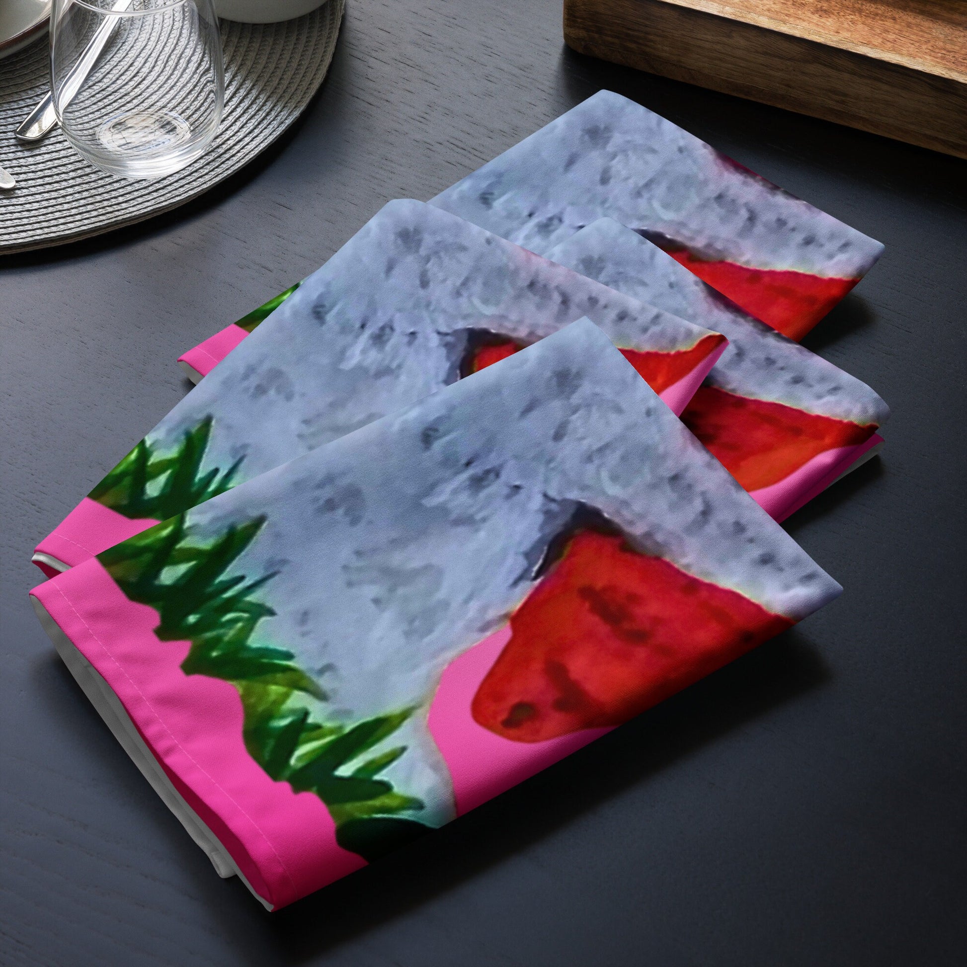Easter BunnyCloth Napkin Set, Colorful Holiday Décor,SpringHousewears