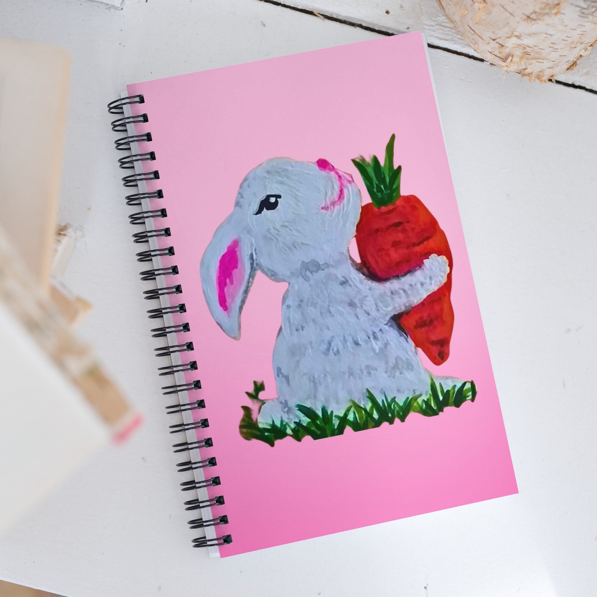 BunnySpiral Notebook,manifesting journal,nature journal,daily journal,meditation journal,composition notebook