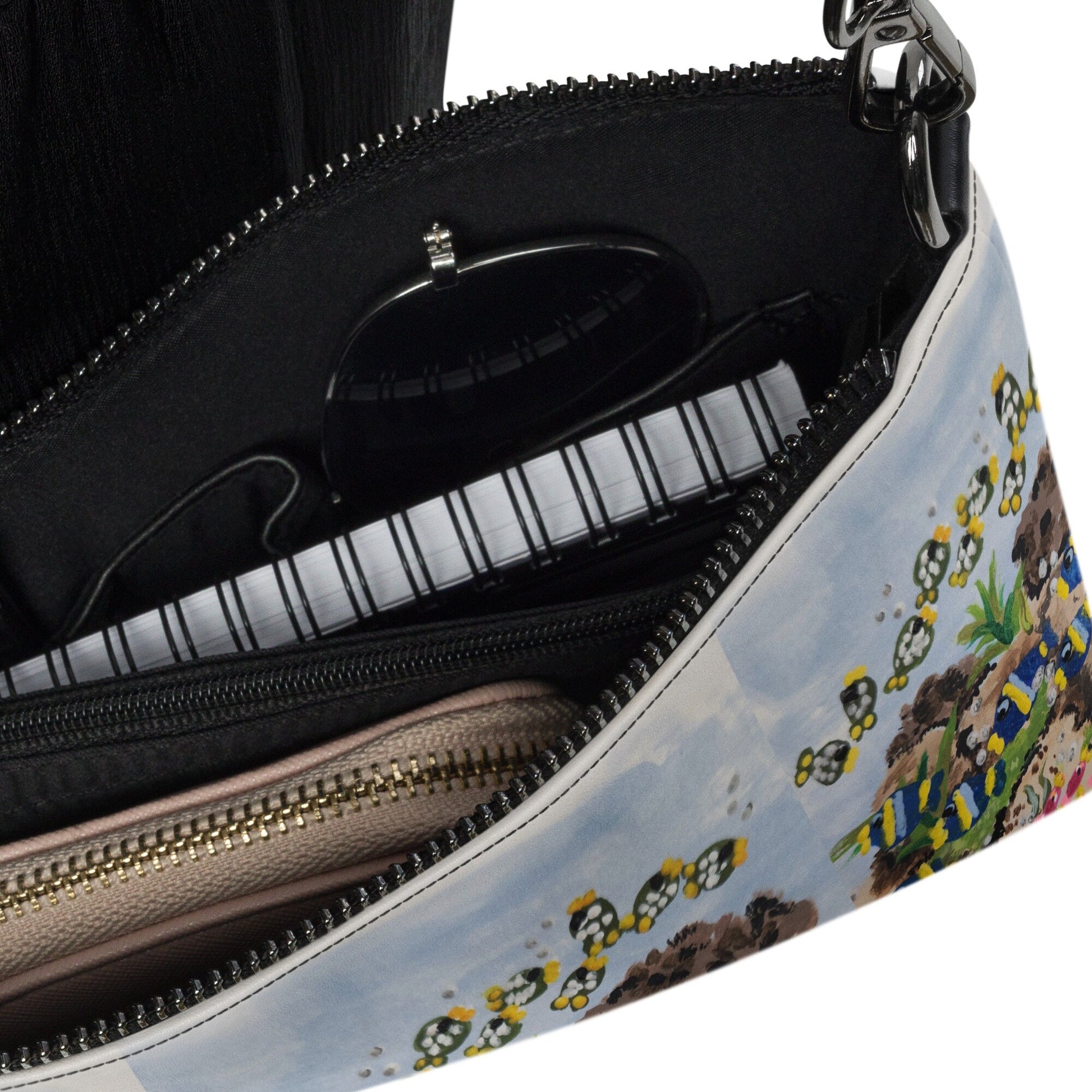 Underwater Ocean View Crossbody Bag with Pockets, Small Trendy Sling Bag, Nature Inspired Handbag with Adjustable Straps
