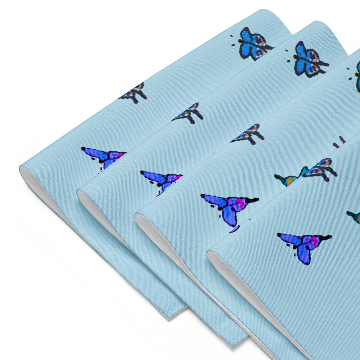 Butterfly Placemat Set of 4, Fun Colorful Placemats for Weddings, Family Dinners or Spring Get Togethers, Water Resistant Placemats